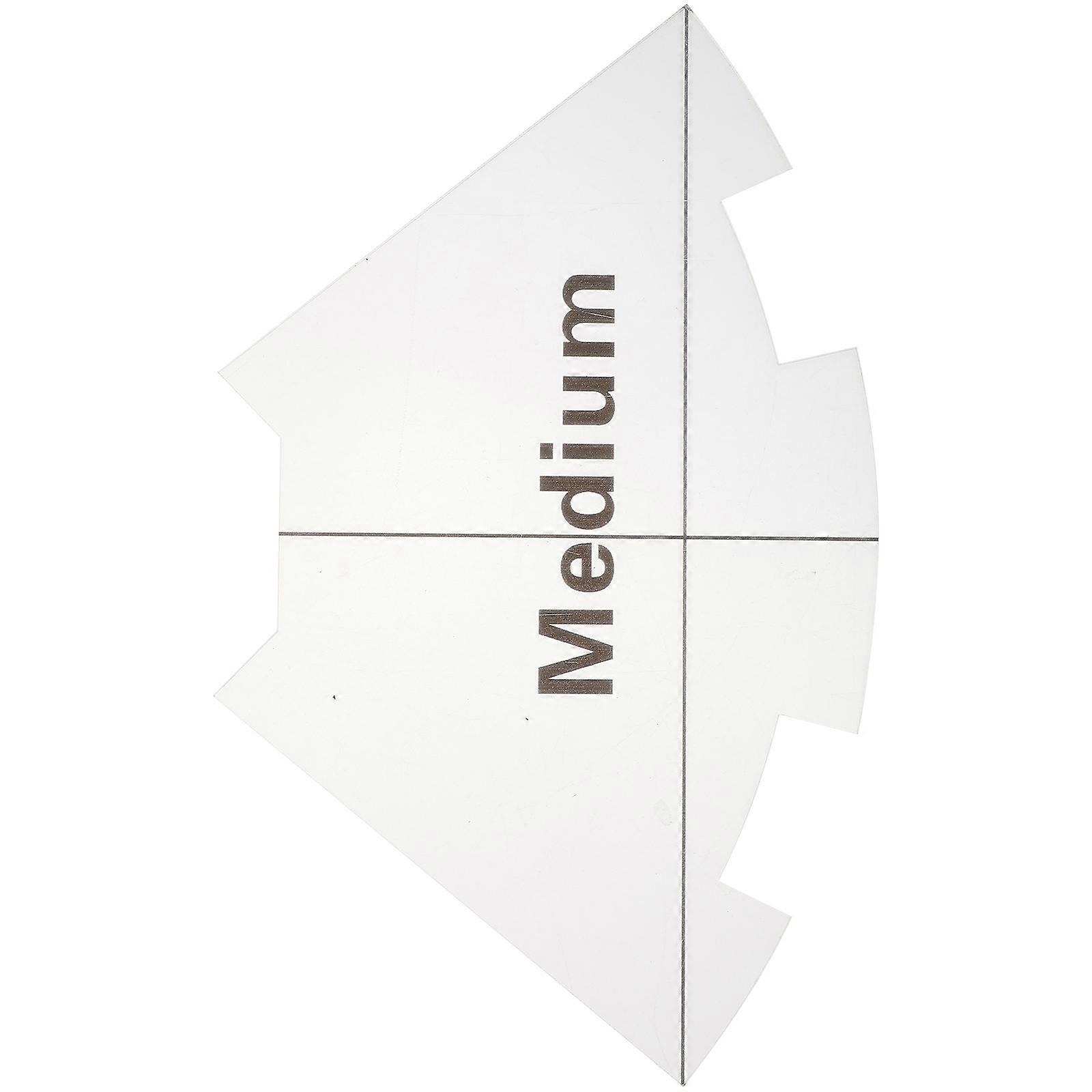 Plastic Triangle Quilting Ruler for Quilting Sewing Projects Sewers Women White Measurement Drawing Cutting 1Pcs