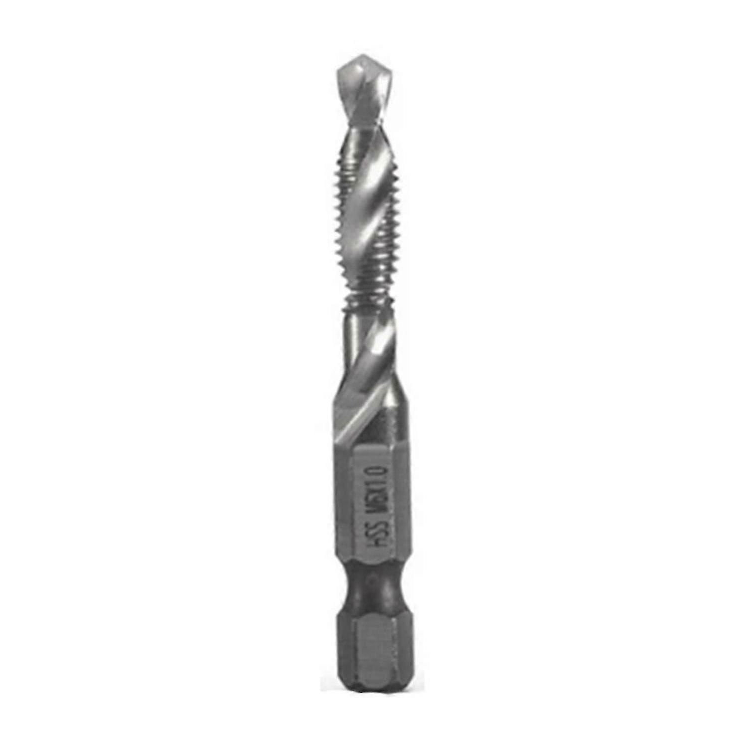 M6X1.0mm High-Speed Steel 4341 Titanium Plated Composite Tap Drill and Tap Integrated Machine Tap Op