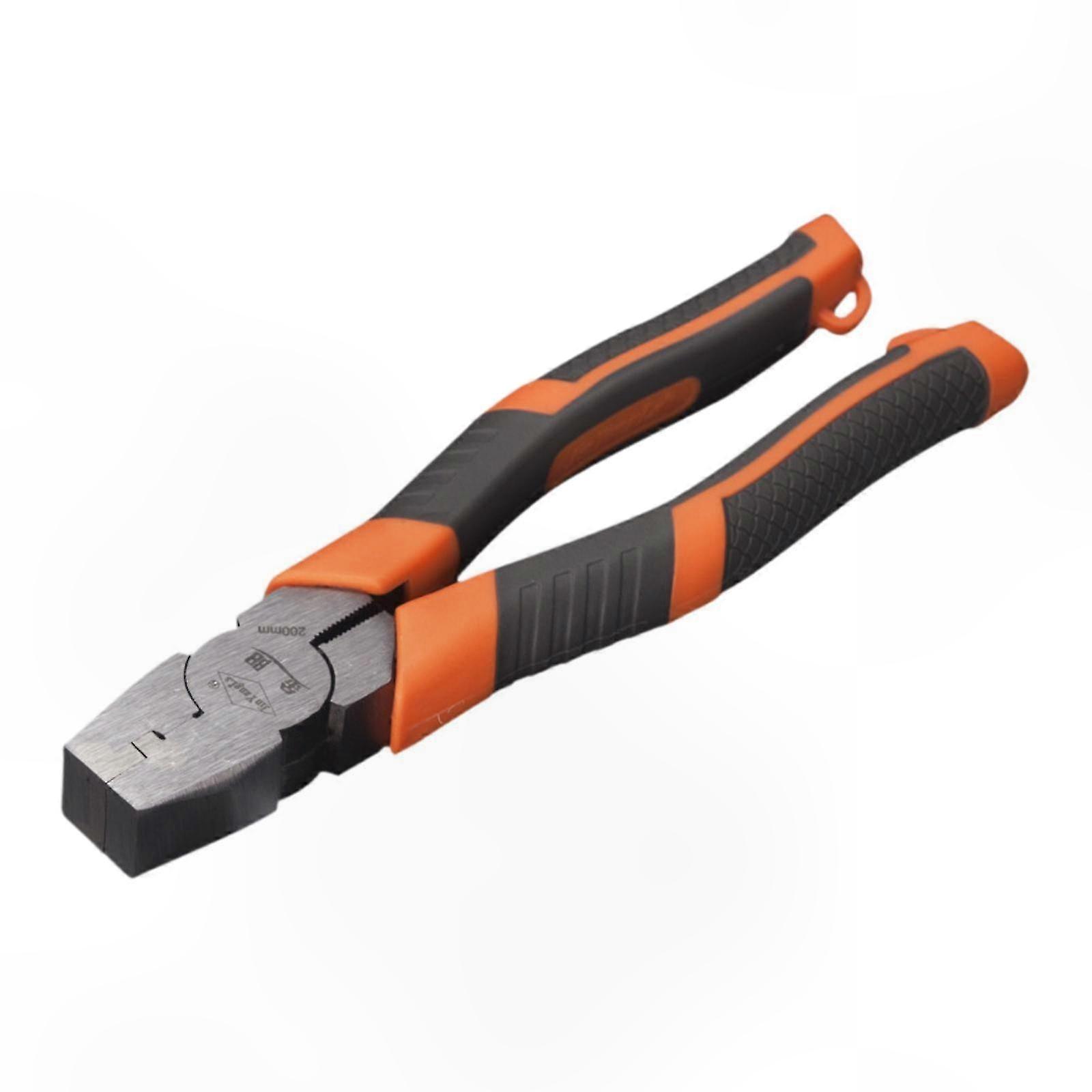 Hemming and Crafting Pliers with V-Groove Notch and Comfort Grip for DIY Projects