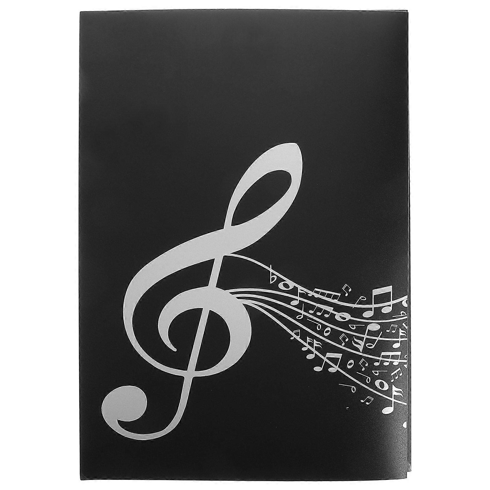 Piano Sheet 4 Page Music Folder Multi Functional Music Binder Plastic Music Sheet Organizer Portable Lightweight Choral Folder for Easy Carrying and S