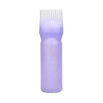 Jinyi Root Comb aplicador garrafa h ing corante aplicador couro cabeludo garrafa de traço h garrafa (2pcs, roxo)