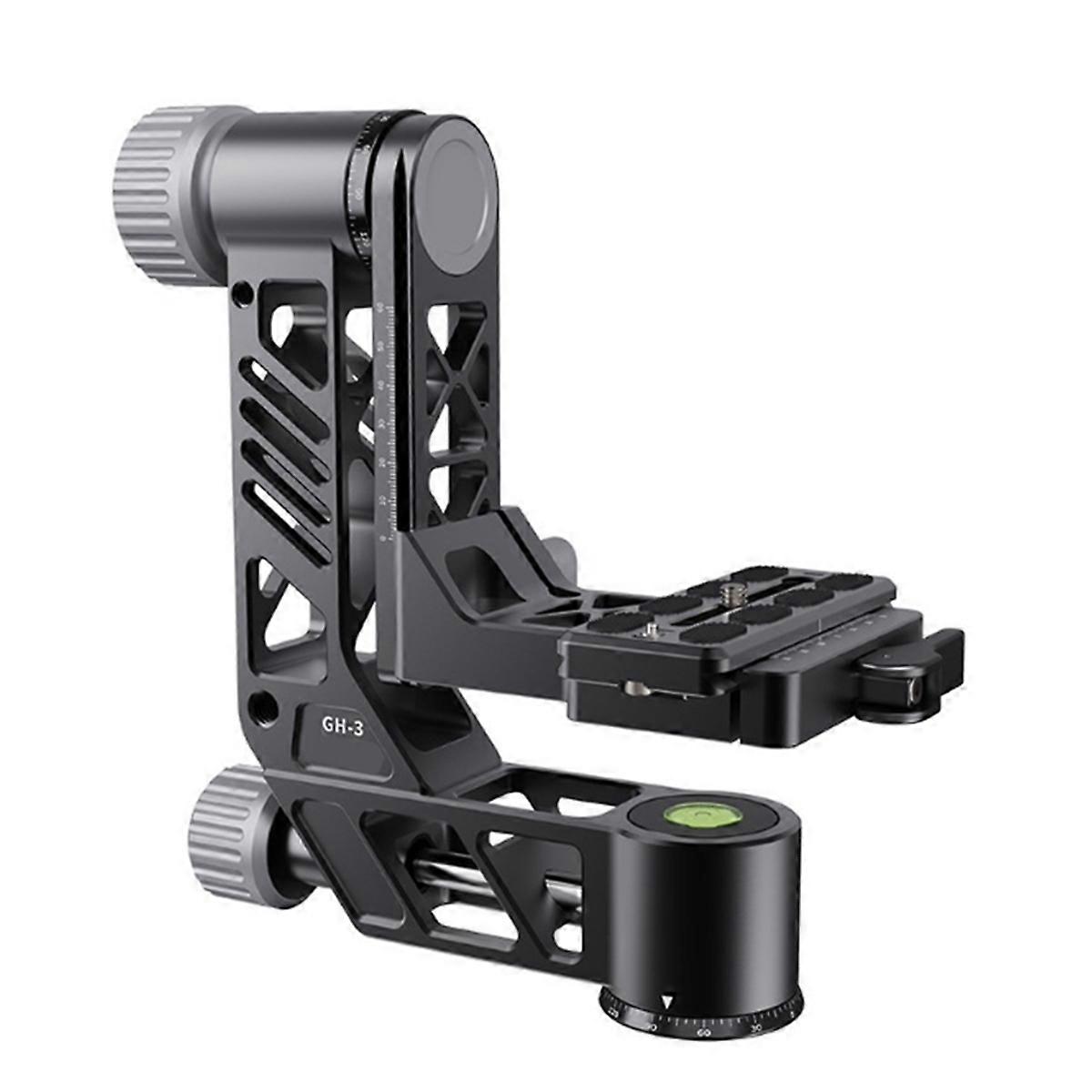 GH-3 Tripod Gimbal Head Professional Gimbal Stabilizer for Wildlife & Bird Photography Load 25kg