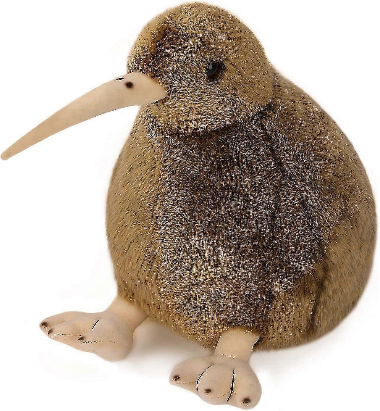 Kiwi Bird Plush Toy, Stuffed Animal Furry Kiwi Plushie Doll, Soft Fluffy Like Real Bird Hugging Toy - Present for Every Age & Occasion