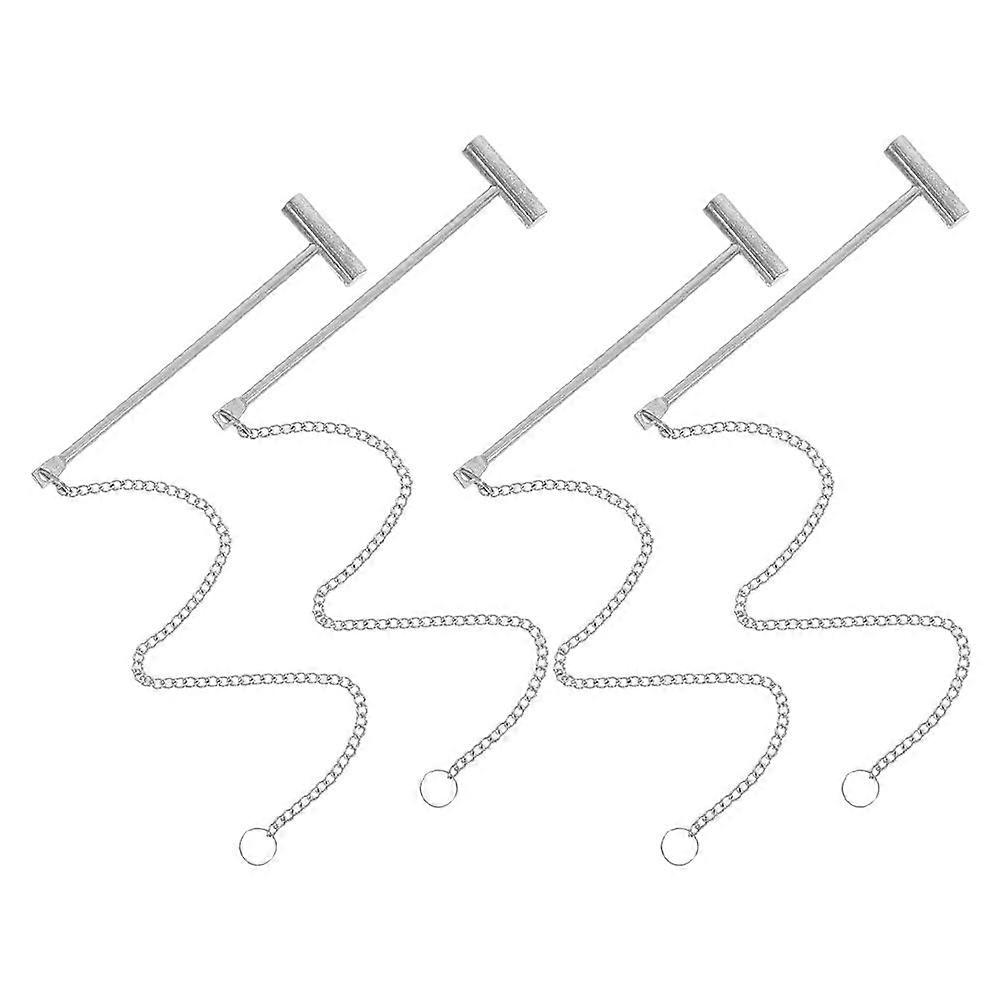 4pcs Emergency Fire Call Point Hammer Safety Hammer For Buttons Break Glass Striker For Fire Extinguisher Box Silver