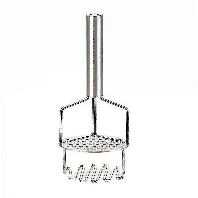 Premium Stainless Steel Potato Masher - Two-Layer Design with Non-Slip Handle for Easy Mashing