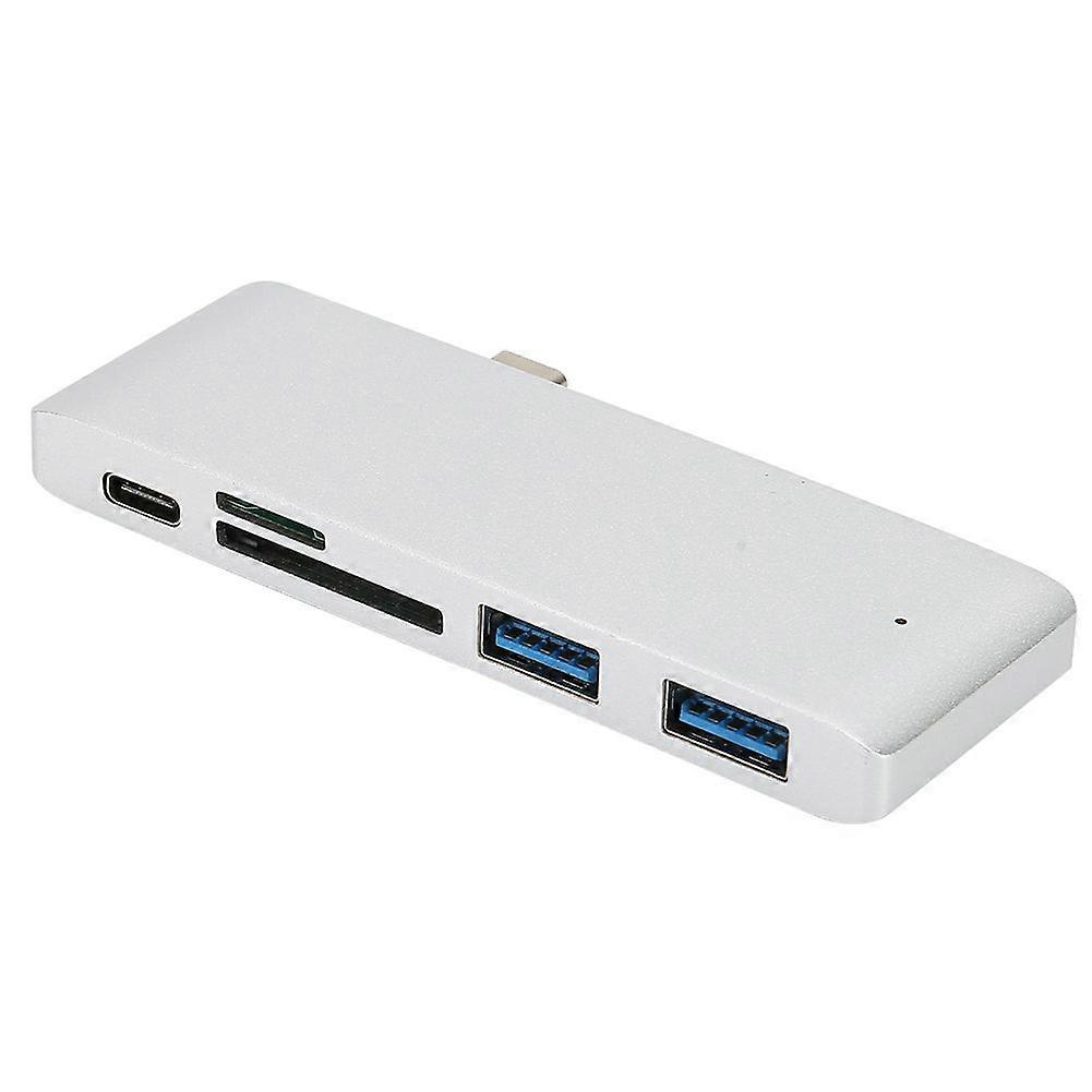 5in1 USBC Hub Professional Portable TypeC SD MicroSD Adapter USB 3.0 Port Fit for Macbook Pro Air