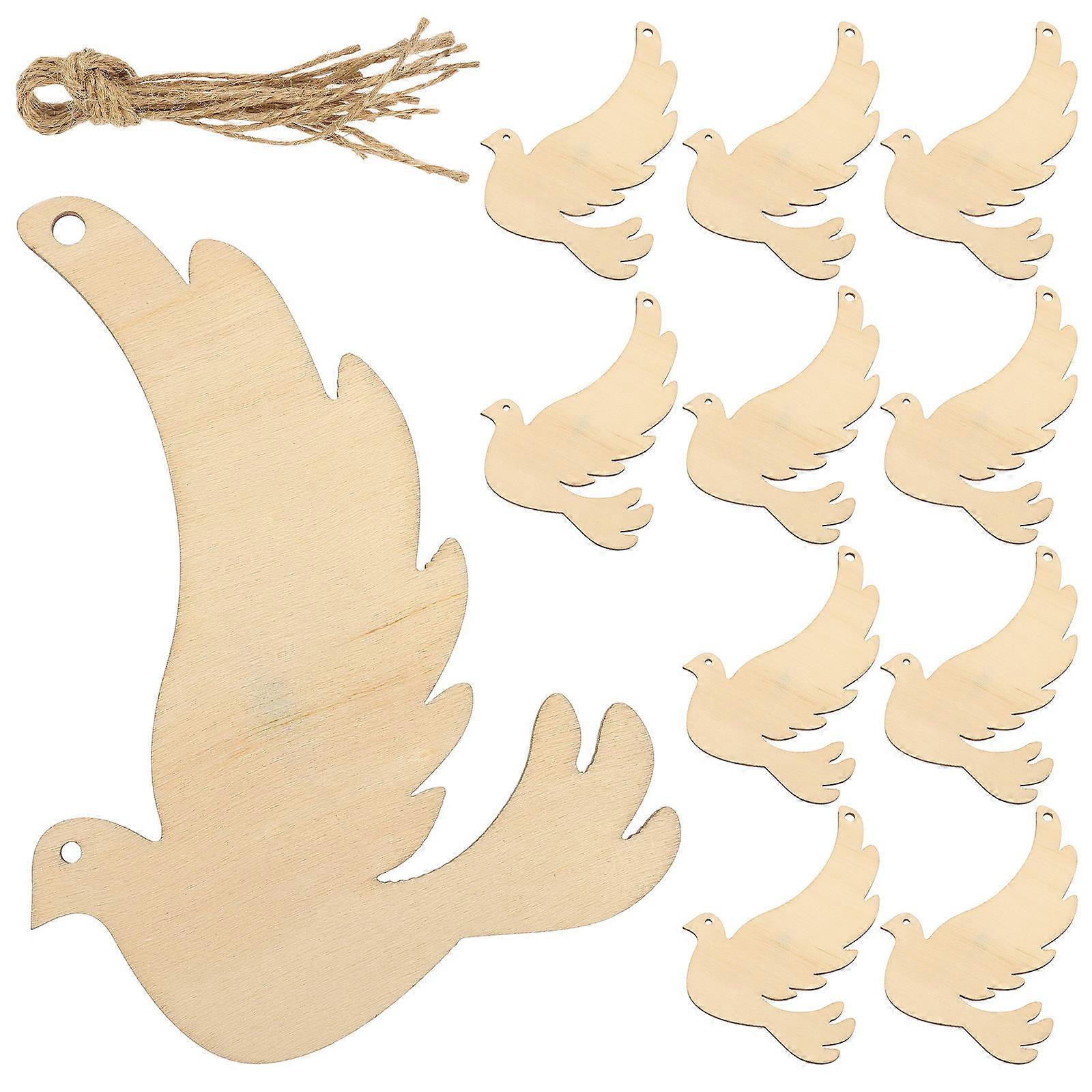 Ornament Wooden Craft Slices for Decoration Use 40Pcs