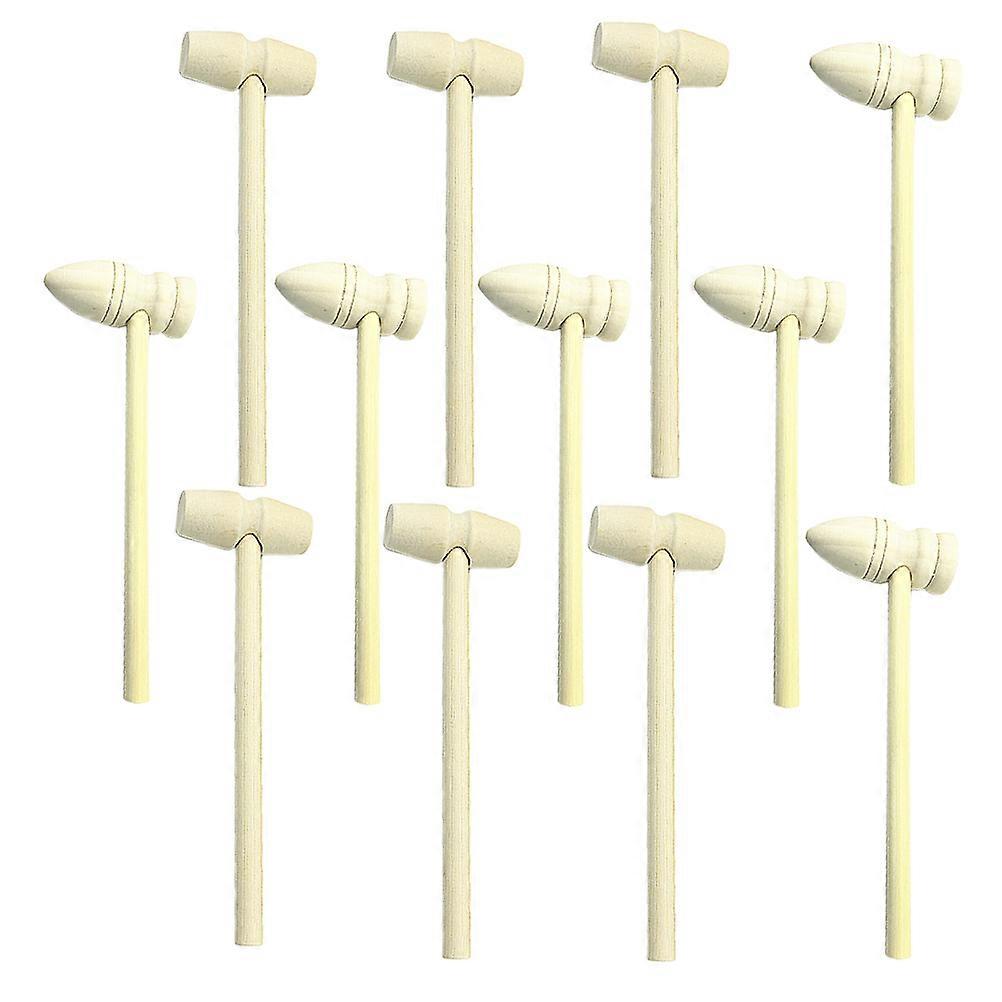 Solid Wooden Mini Hammer for Children Toys with 1Set in One Set