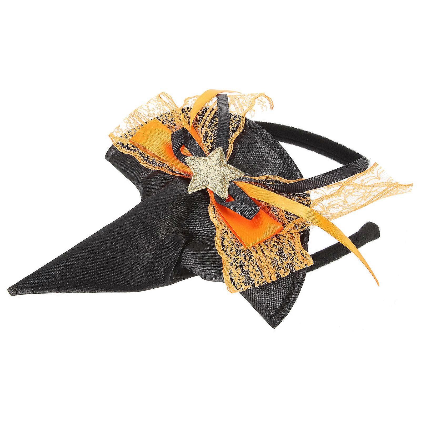 Halloween Hair Hoop Tiny Witch Hat for Cosplay 4Pcs Set