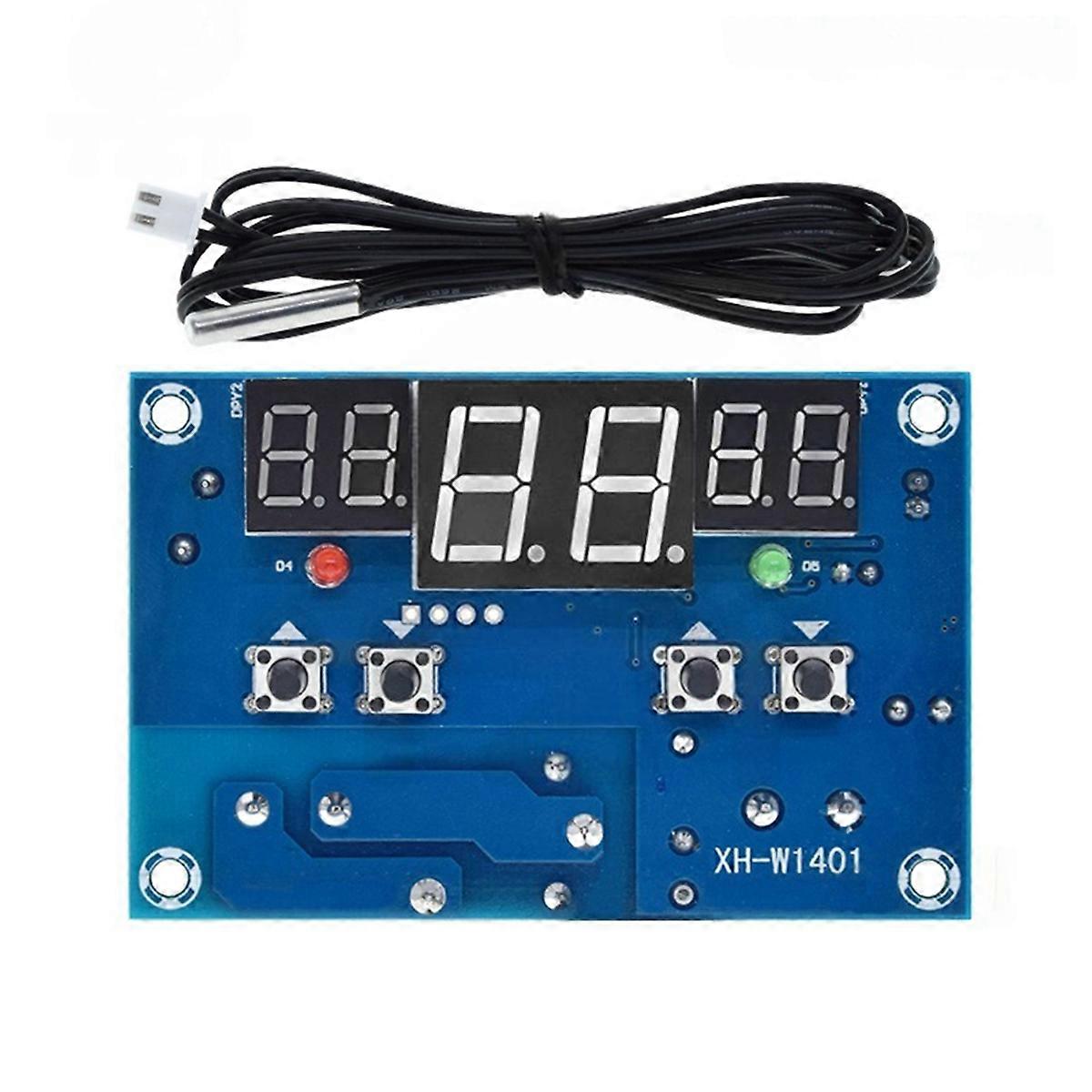 W1401 Digital Thermostat Temperature Controller with Sensor Waterproof Probe LED Display for Circuit