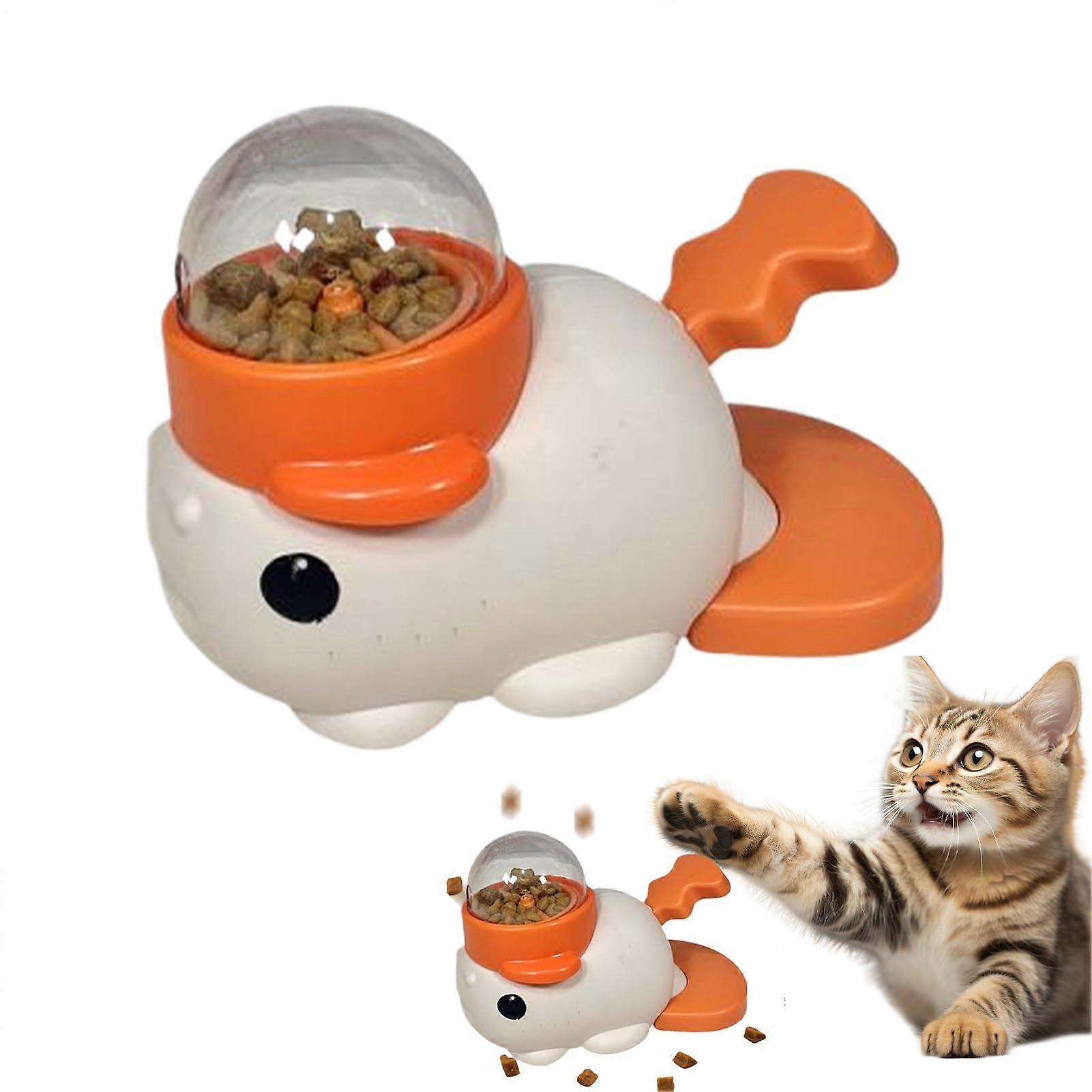 Food Toys For Dogs And Cats Dog Food Dispenser Toy Fish Shape Interactive Dog Feeder Solid Build Size 21x7.5x14cm