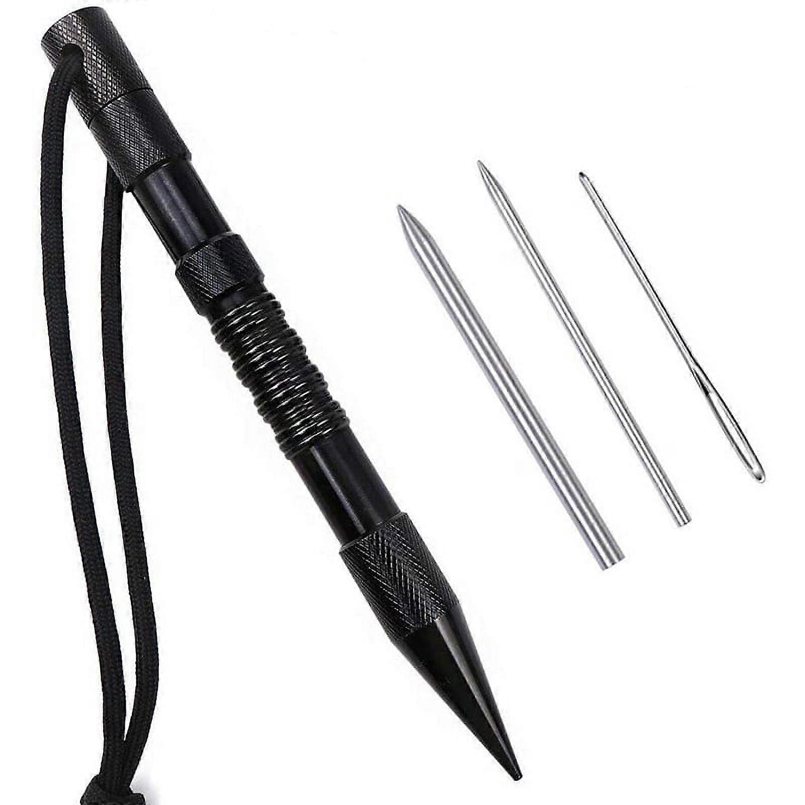 4 Pcs Spike with Lacing Needles/Fids for Paracord or Leather Work Paracord Set Paracord Stitching Needles