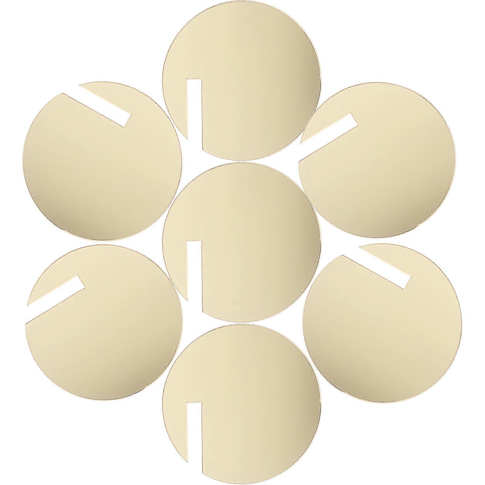 Acrylic Circle Drink Tags Party Drink Tag Circles for Wine Glass Charm 60Pcs