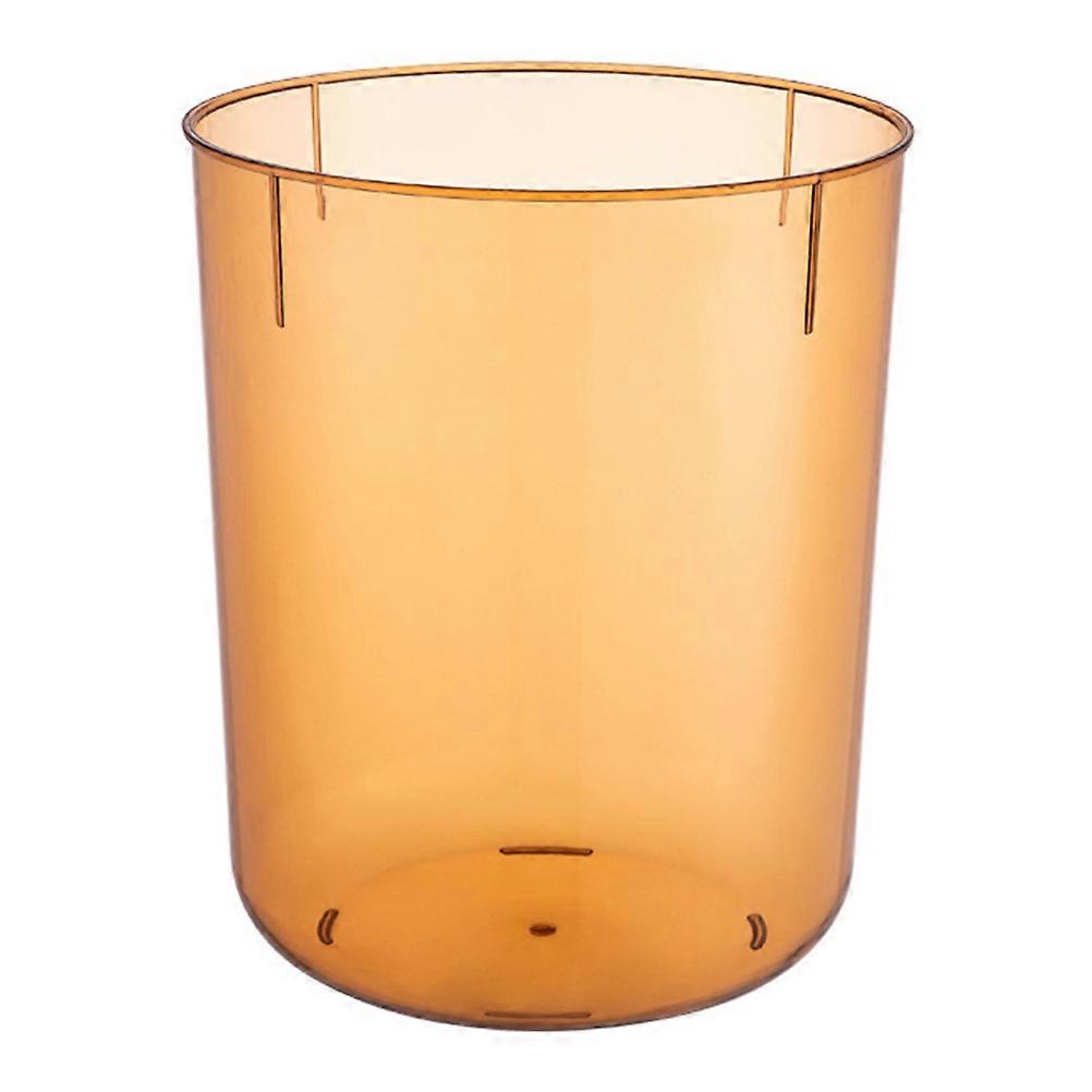 Transparent Rubbish Bin Practical Waste Storage Box for Bathroom Use 14L Sturdy Material 1Pcs