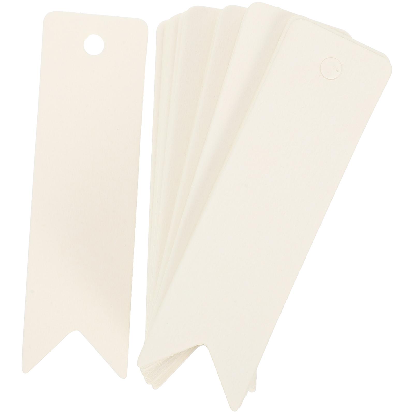Marking Tags 400Pcs White Paper Hanging Tags Simple Design For Business Owners 7X2Cm