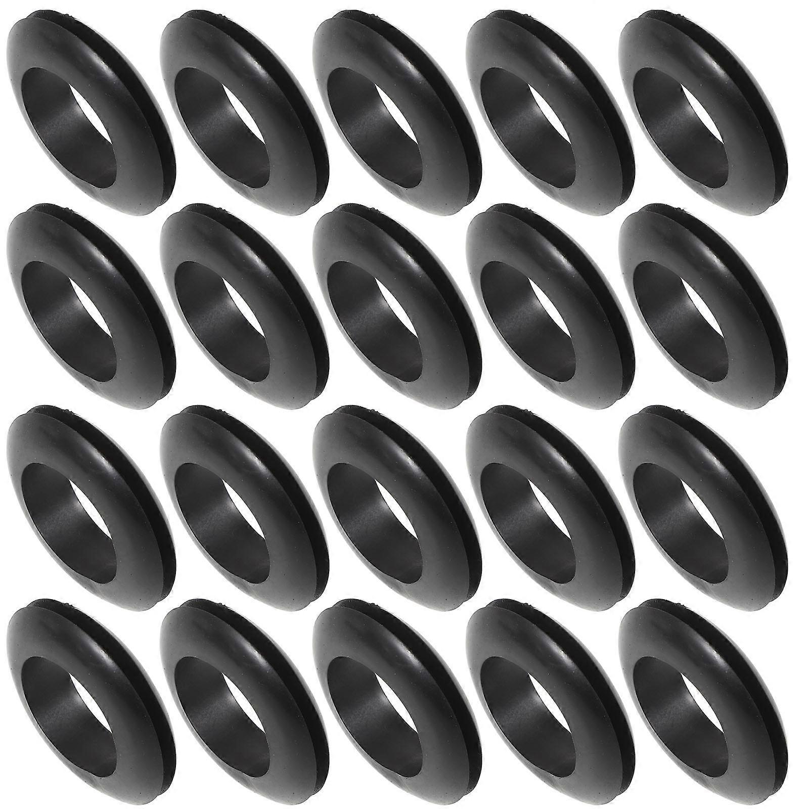 Plastic Grommets Plug for Electrical Appliance Wire Protection 100Pcs