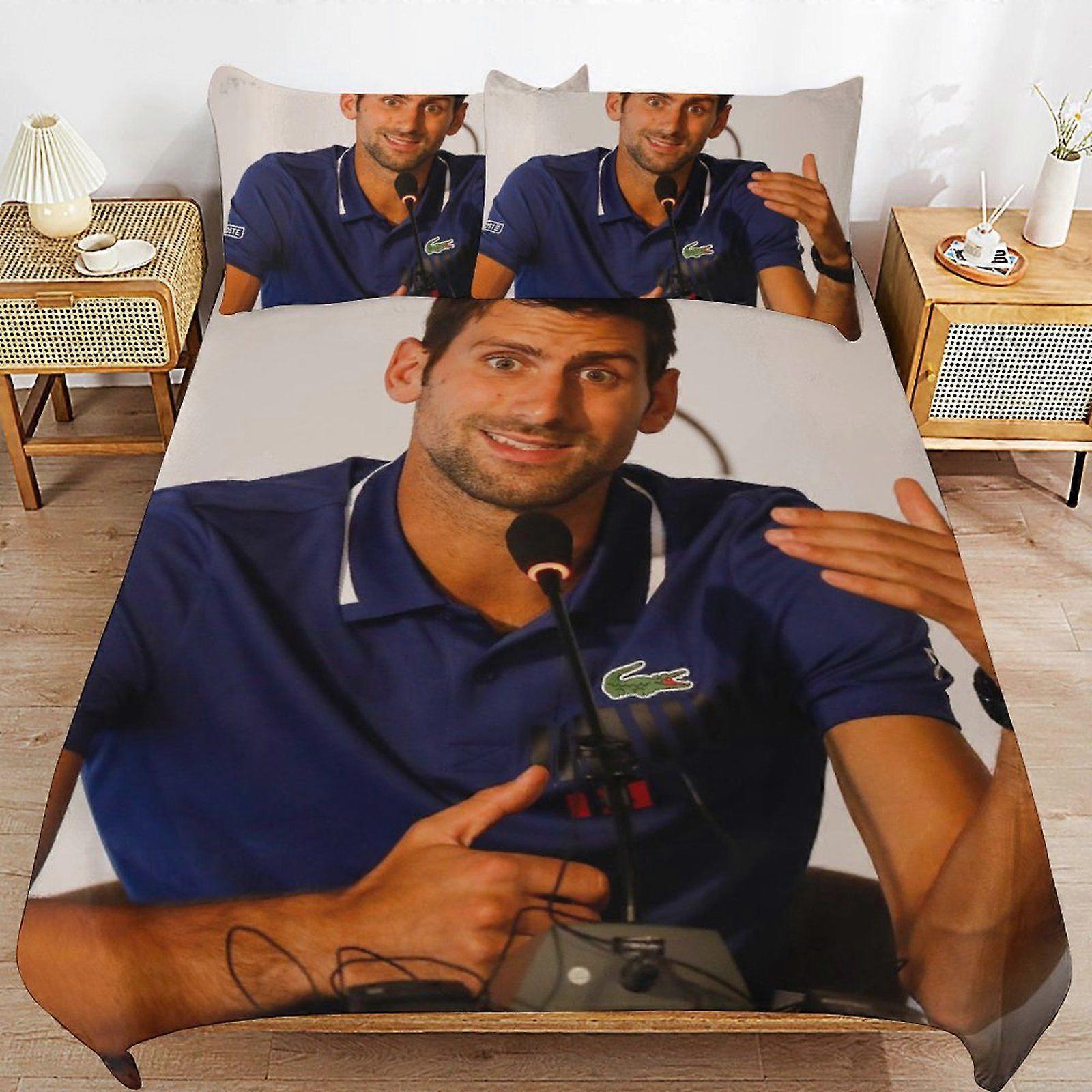 A209 Novak Djokovic Hotel Style Sleep Texture Consistent Fabric Secure Fit Closure Duvet Cover Sets Advantage N209