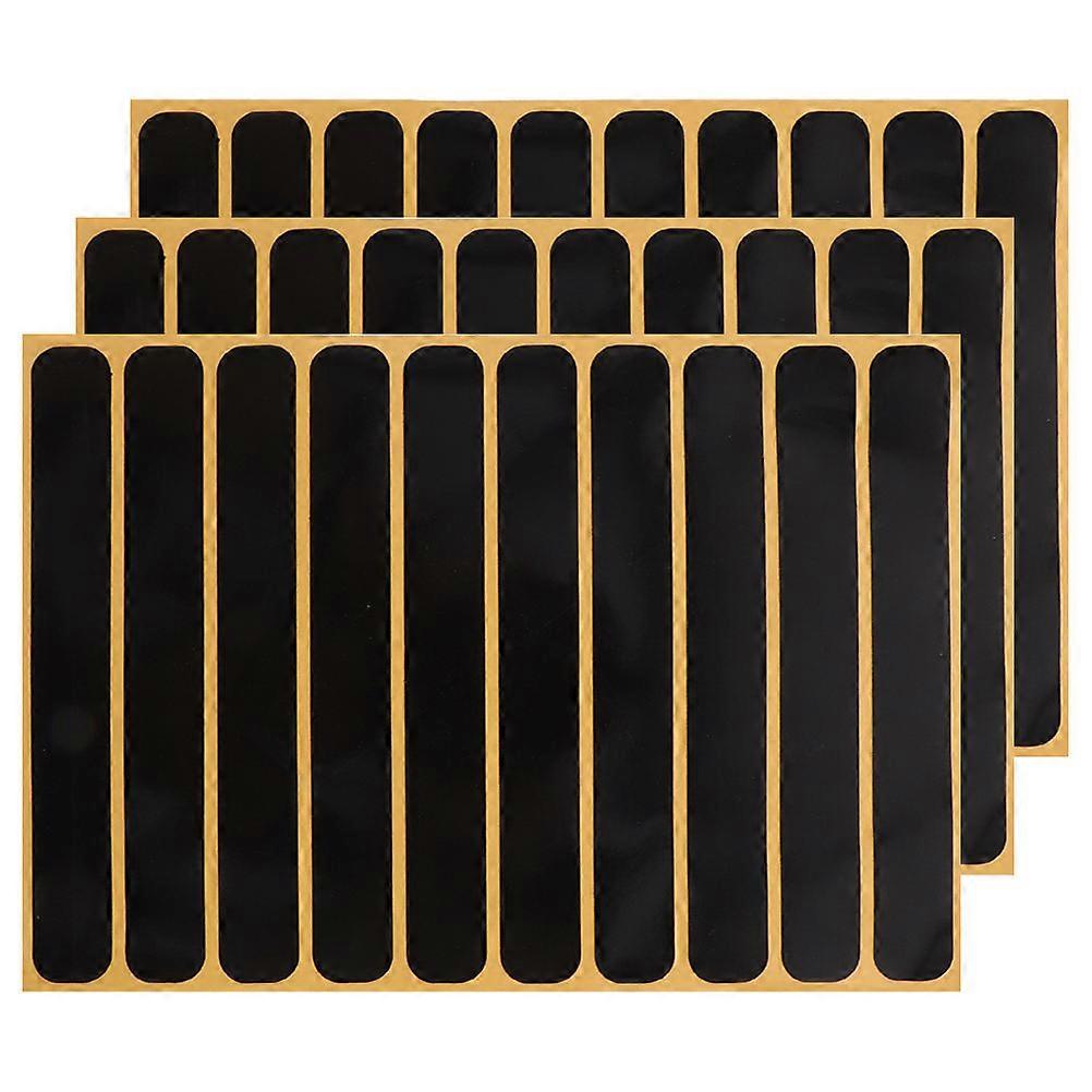 High Visibility Reflective Stickers Black Decoration 12Pcs