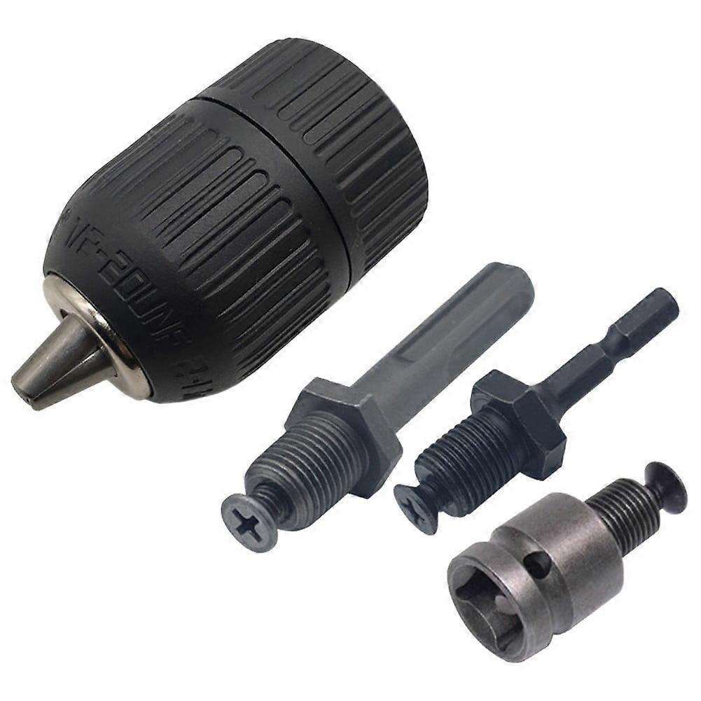 2-13Mm Keyless Drill Chuck Adapter 1/2-20Unf Thread Quick Change Wrench Adapter