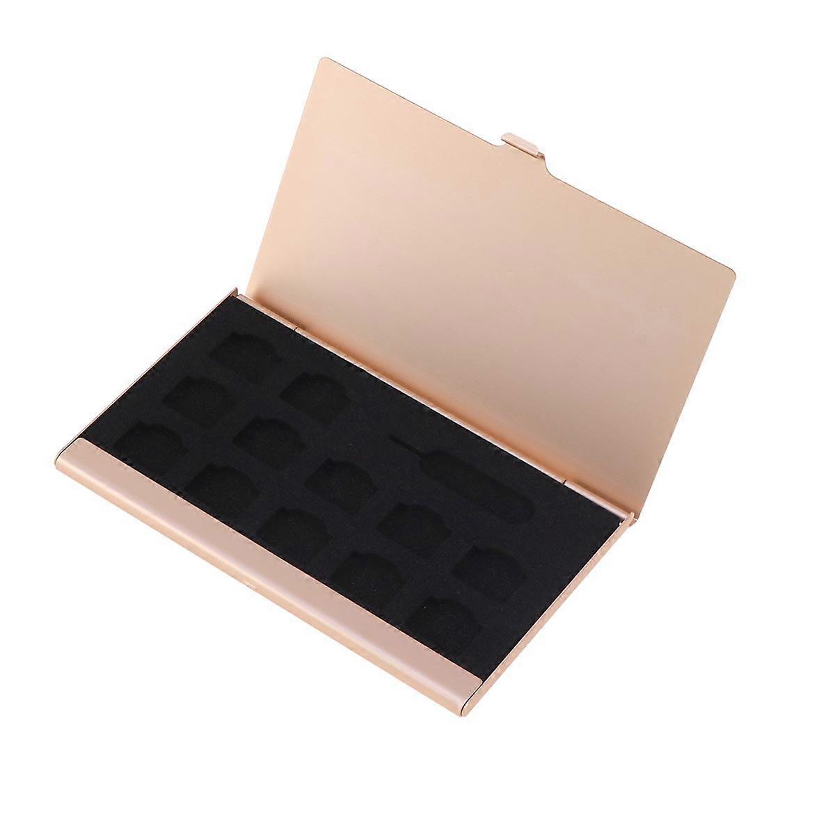 Golden Sim Organizer Phone Number Storage Holder for Card Storage 1Pcs