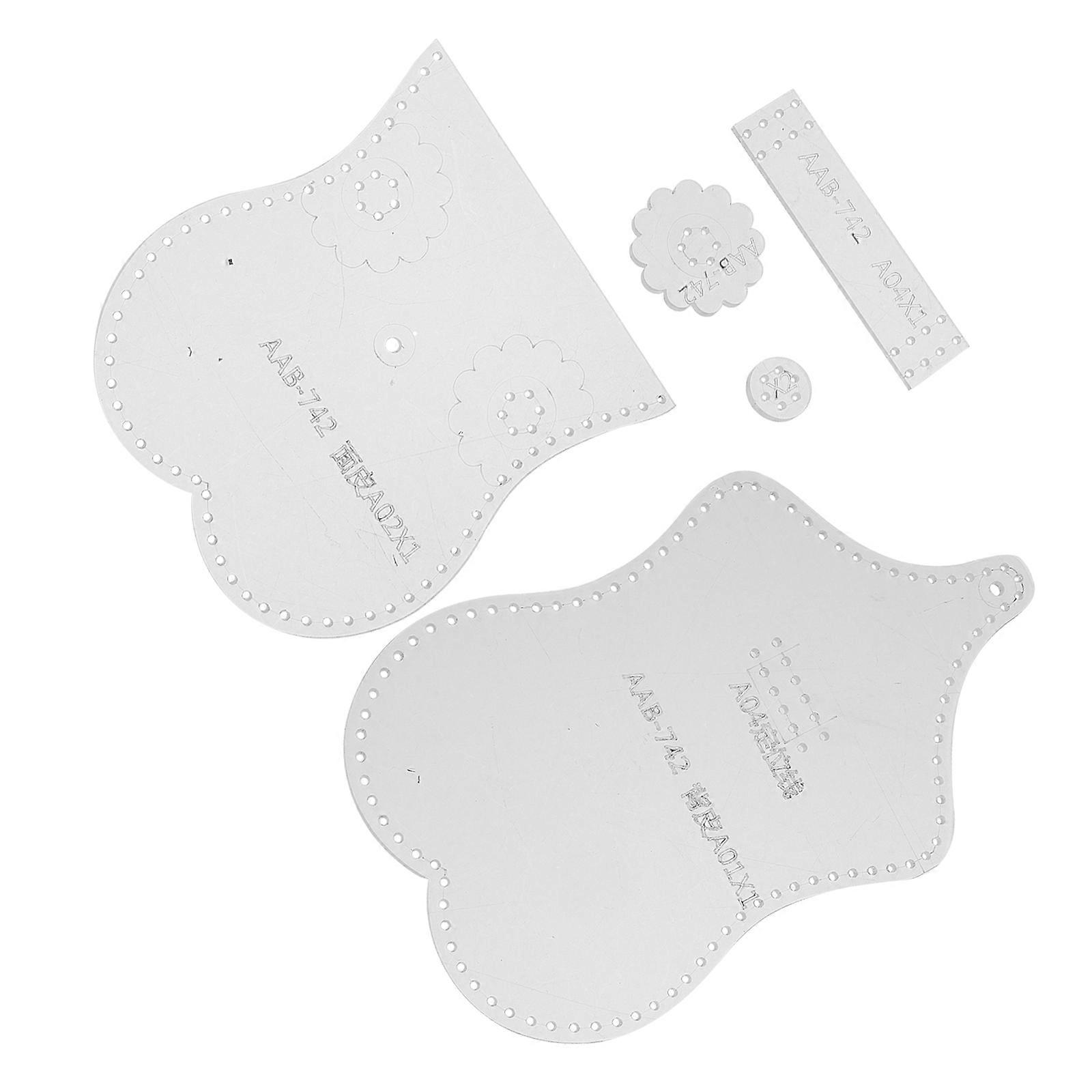 Patterns Acrylic Template for Card Holder DIY 15Pcs Transparent