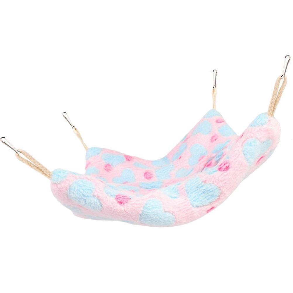 Comfortable Hamster Hammock for Suspending Bed 4Pcs Set in Pink