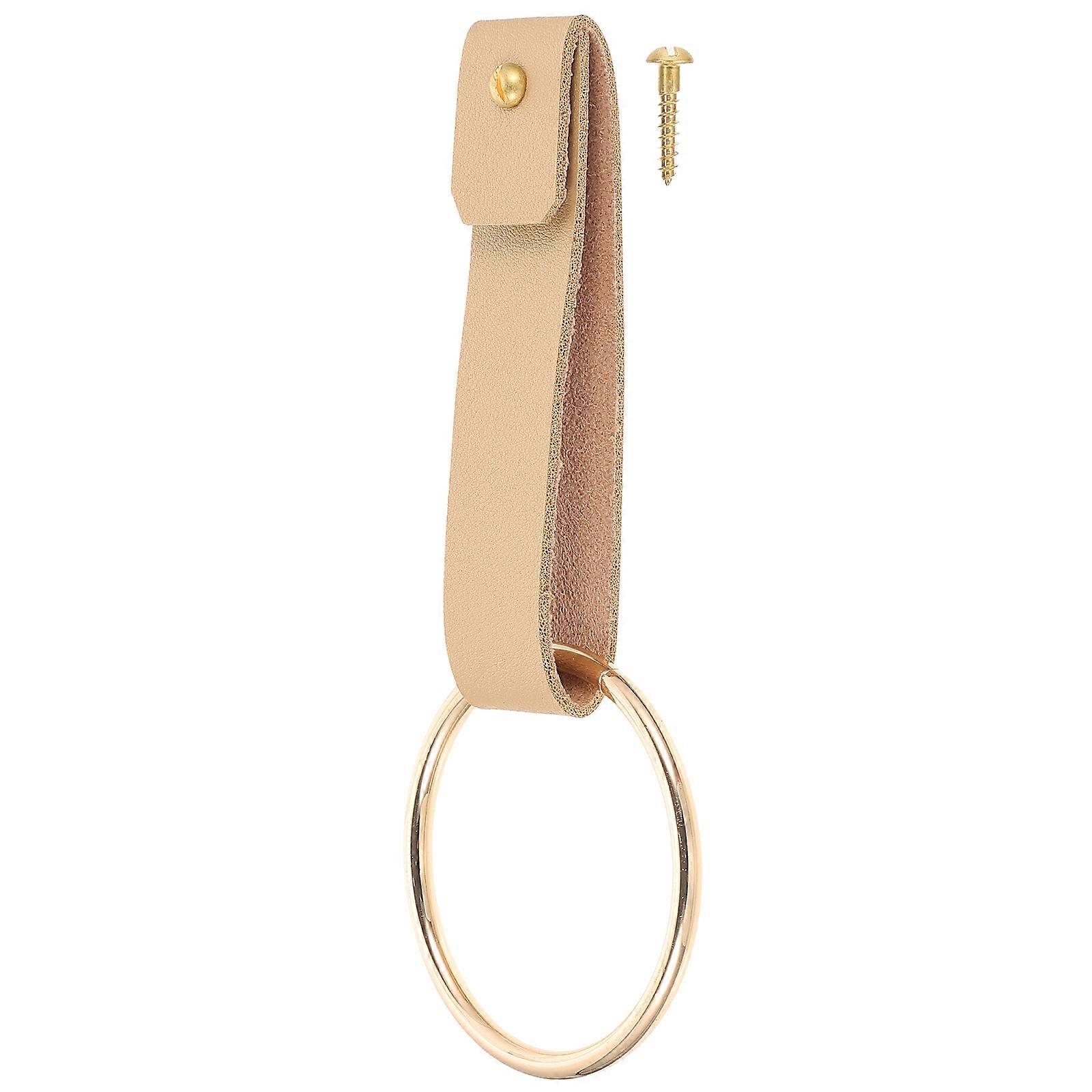 PU Towel Ring Towel Organizer for Home Use 2Pcs Wall Mount Kit