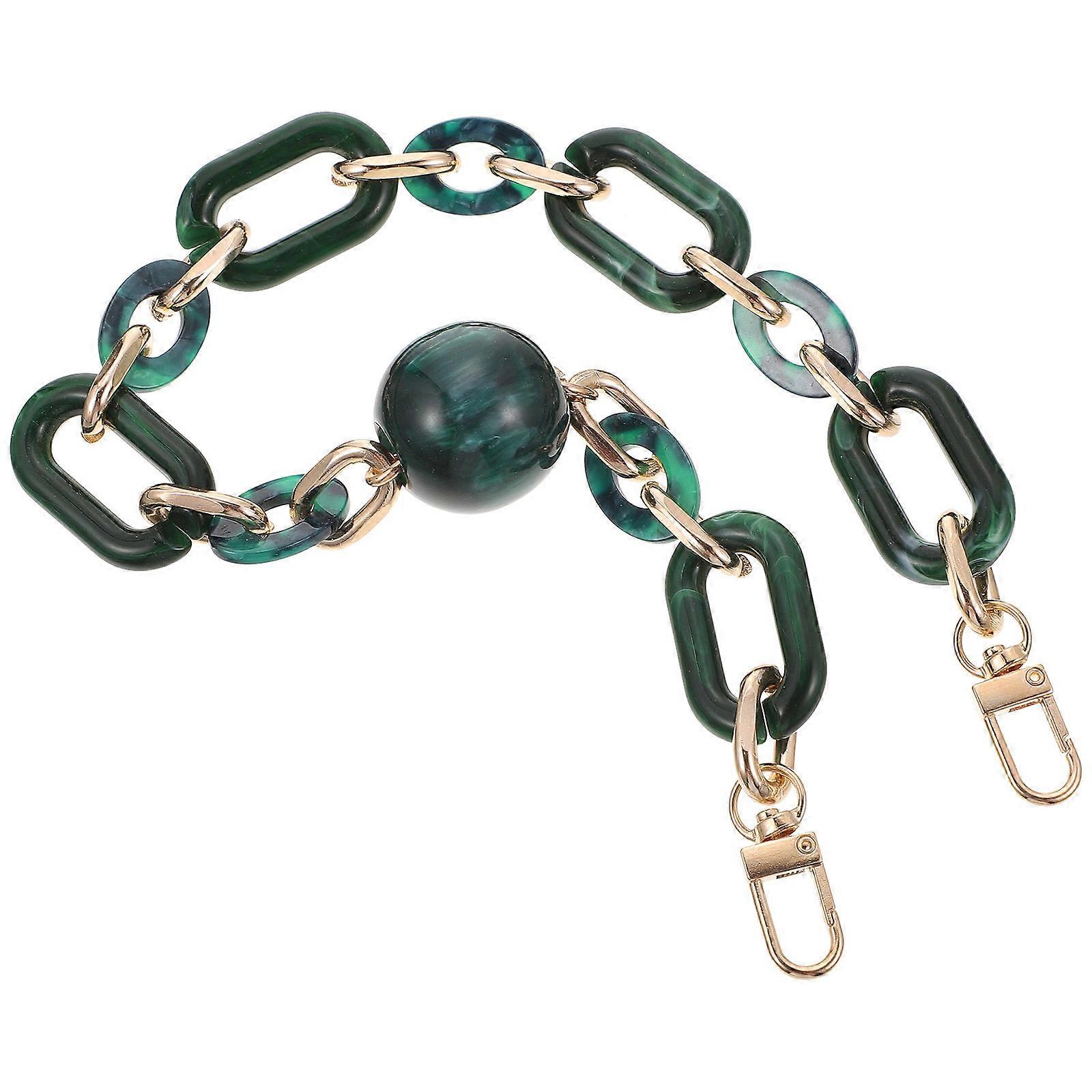 Green Alloy Bag Chain for Handbag Strap Replacement DIY Accessories