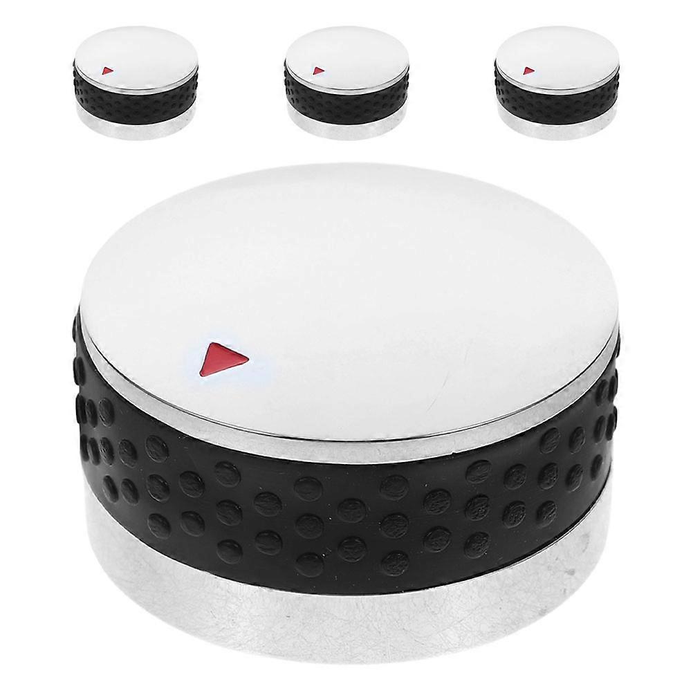 Gas Grill Knobs Replacement Set for Bbq Control 8Pcs Silver Plastic