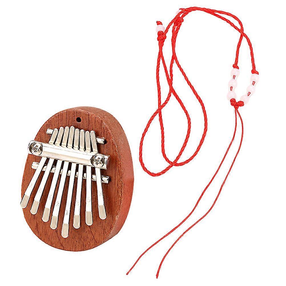 8 Keys Finger Piano Simple Design Kalimba For Adults Performance Light Brown 4Pcs