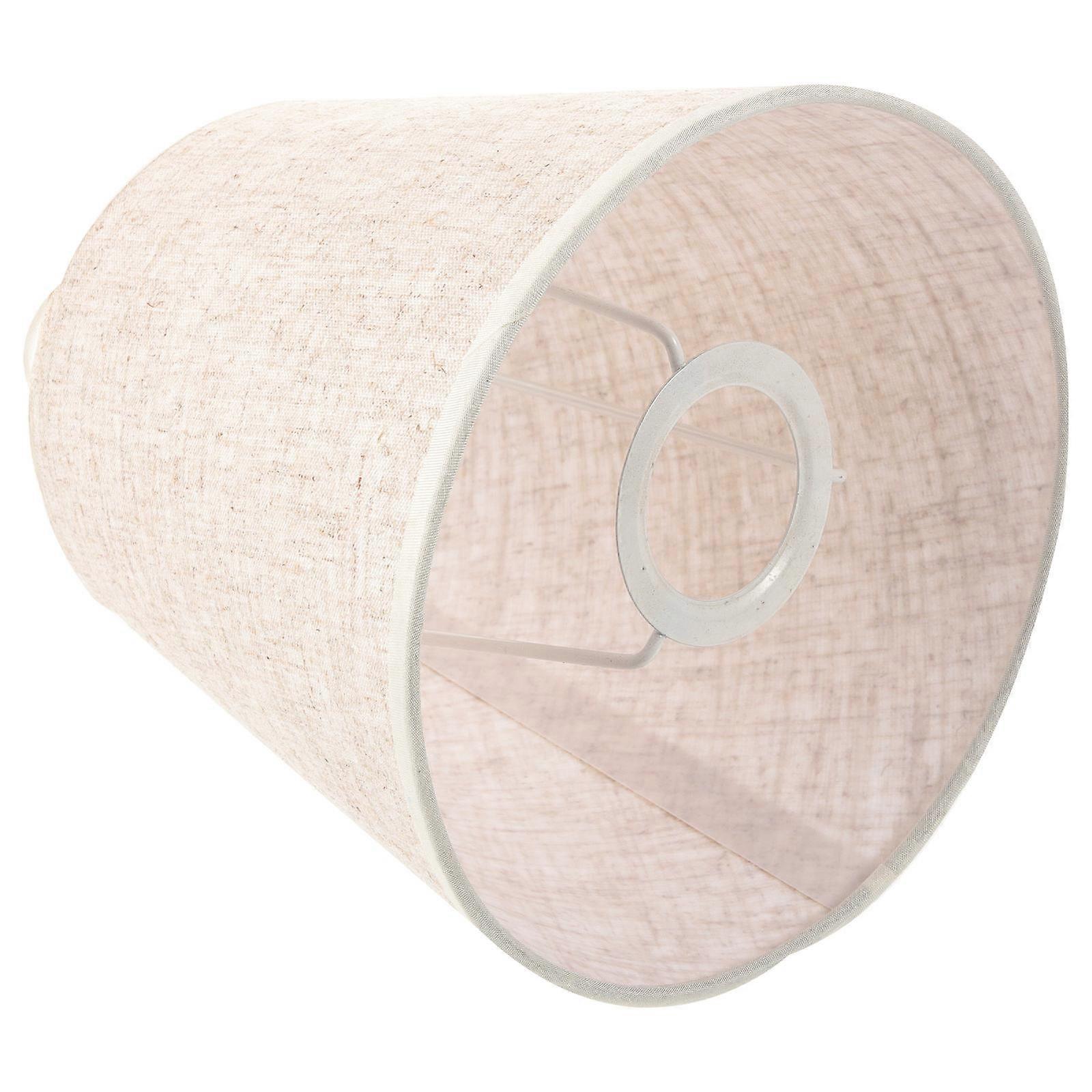 Cloth Lampshade Table Lamp Shade Replacement E27 Beige for Living Room