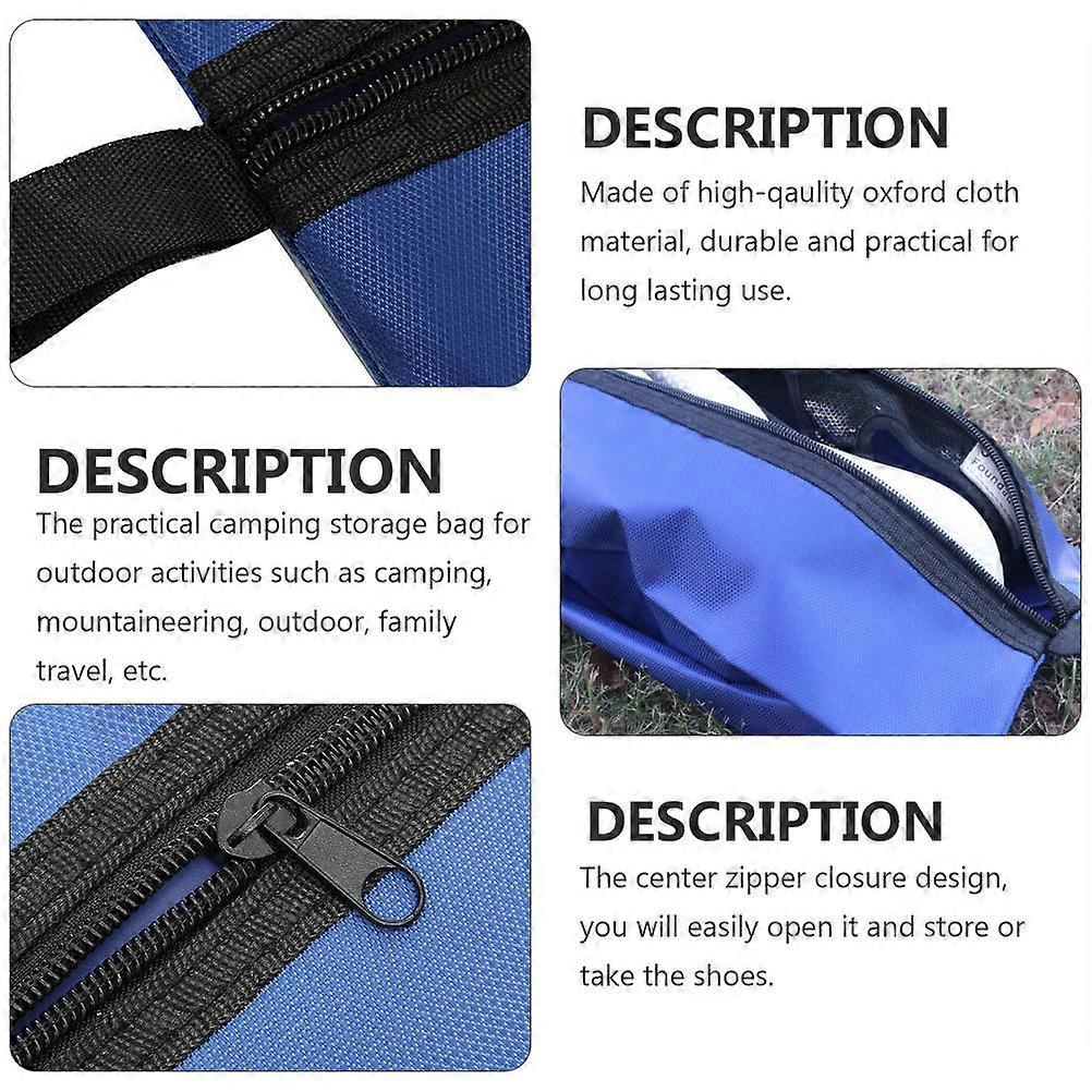 Travel Shoe Organizer for Shoe Storage 2Pcs with Zipper and Carry Lanyard