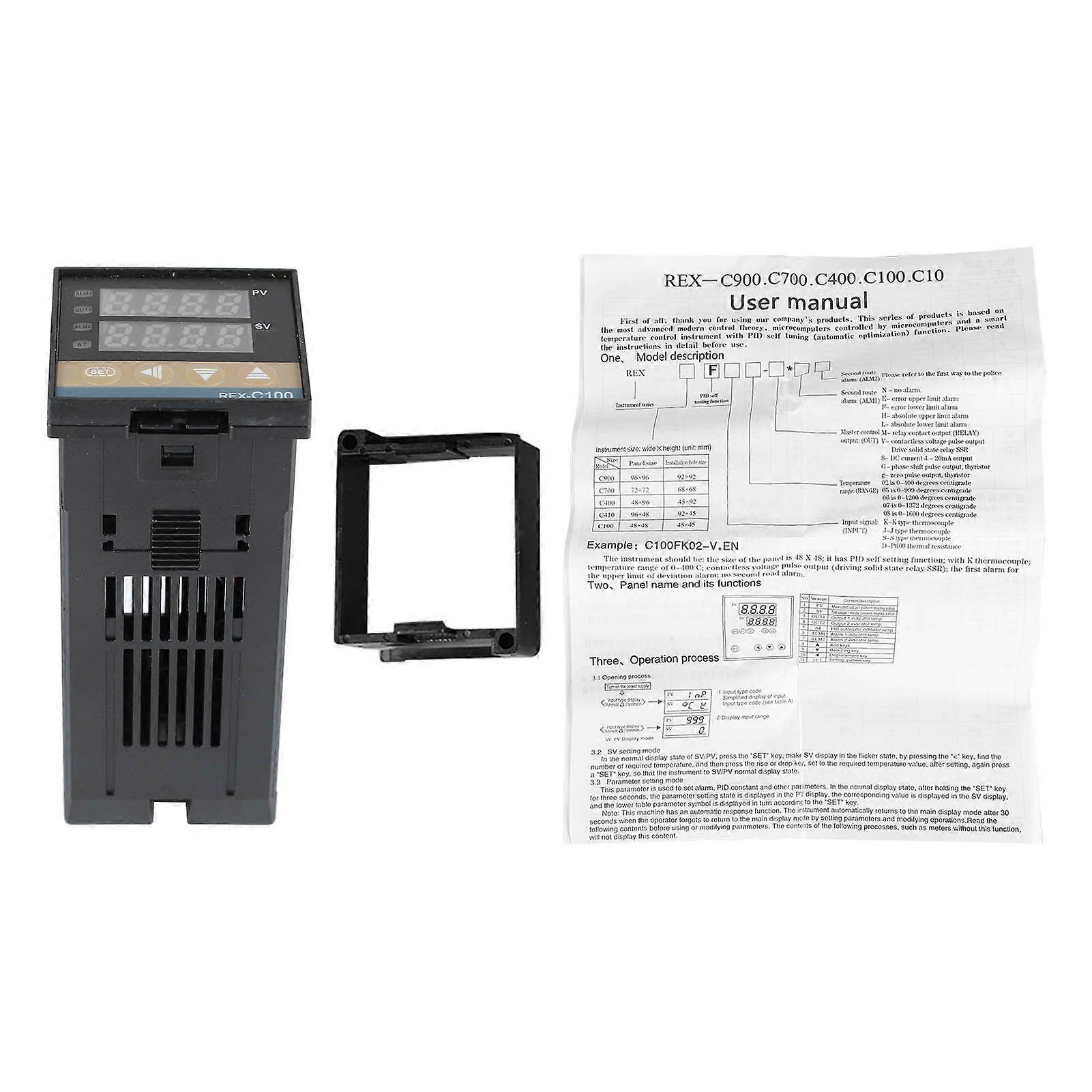 PID Temperature Controller Kit REX C100 Digital PID Temperature Controller 100240V