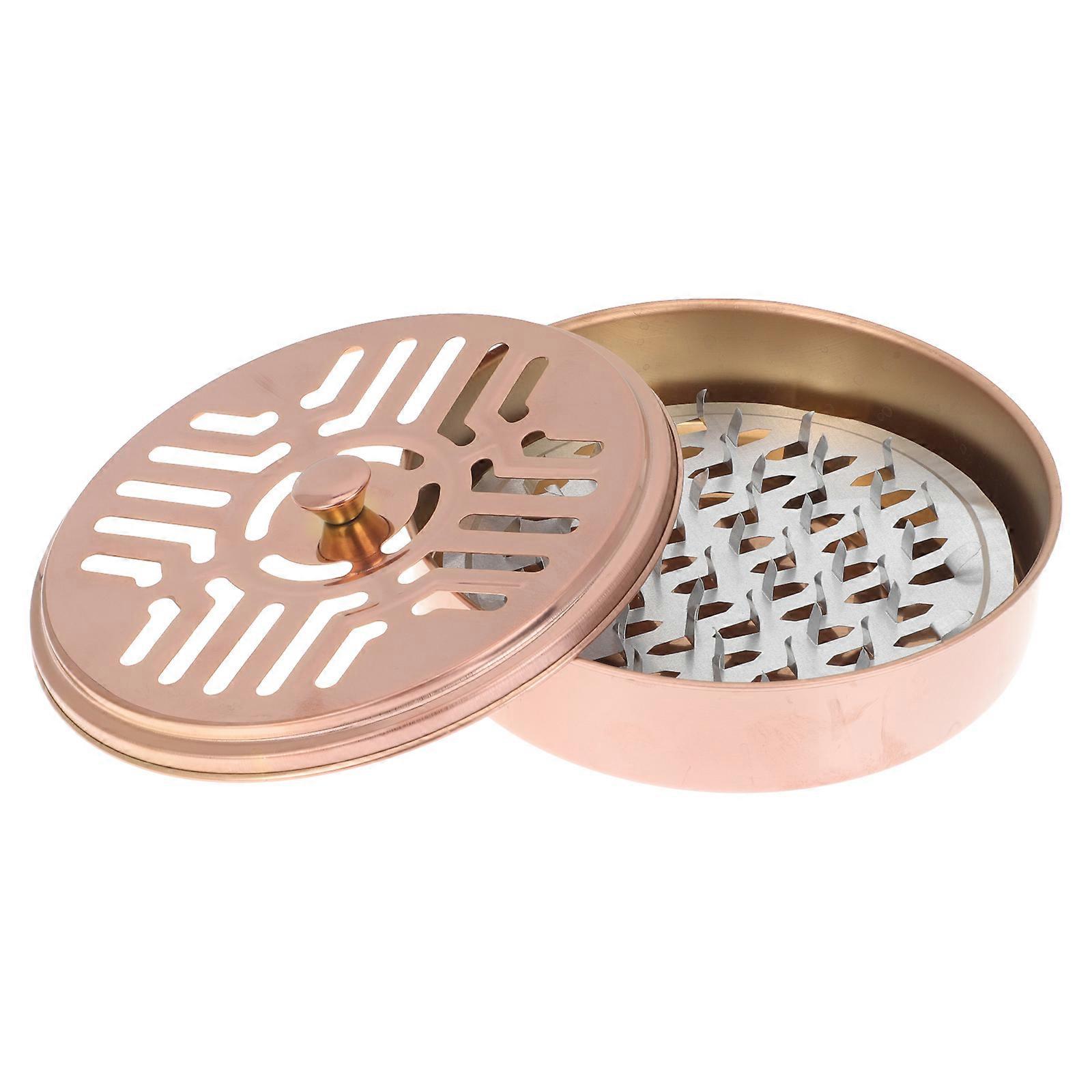 Case Stainless Steel for Storage 3Pcs Rose Gold Box