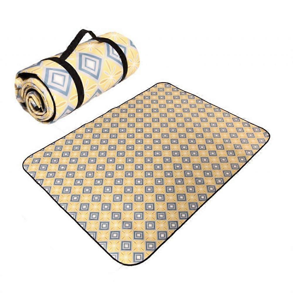 Portable Picnic Blanket 200x150cm Outdoor Camping Mat Beach Mat for Park and Beach Use, Color 2