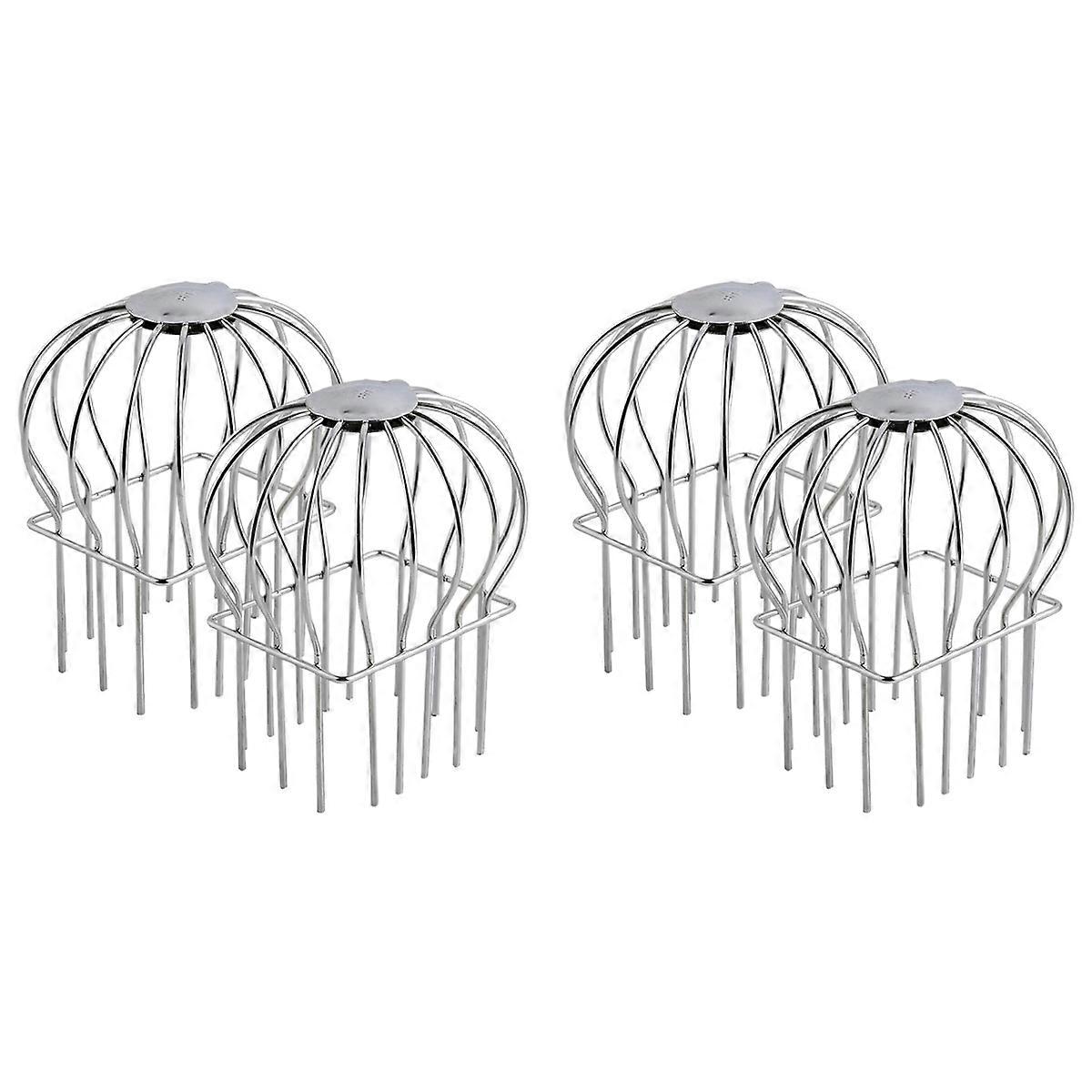 Gutter Guard,2Pcs Round Head Gutter Filter Downspout Guard Even Hollow Replacement Gutter Cover for