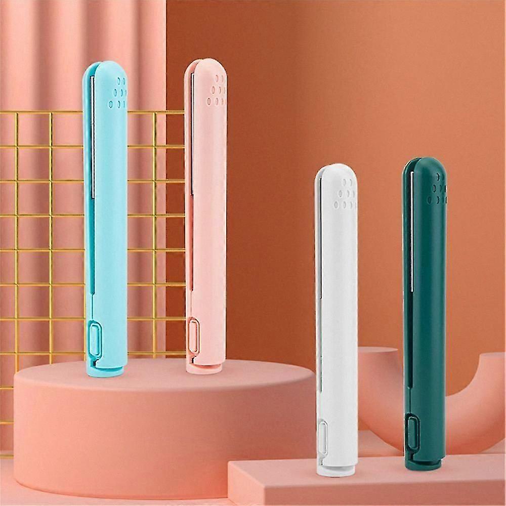 2-in-1 Mini Hair Styler Flat Iron and Curling Wand Dual-Purpose Compact Tool