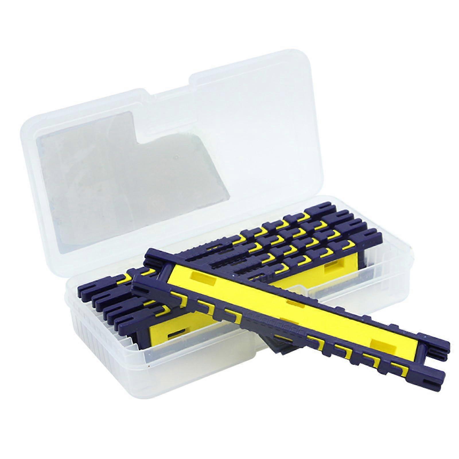 5pcs Fishing Snelled Hook Holder 5Piece Set For Leader Line Rigs Leader Line Board Organizers With Storage Box