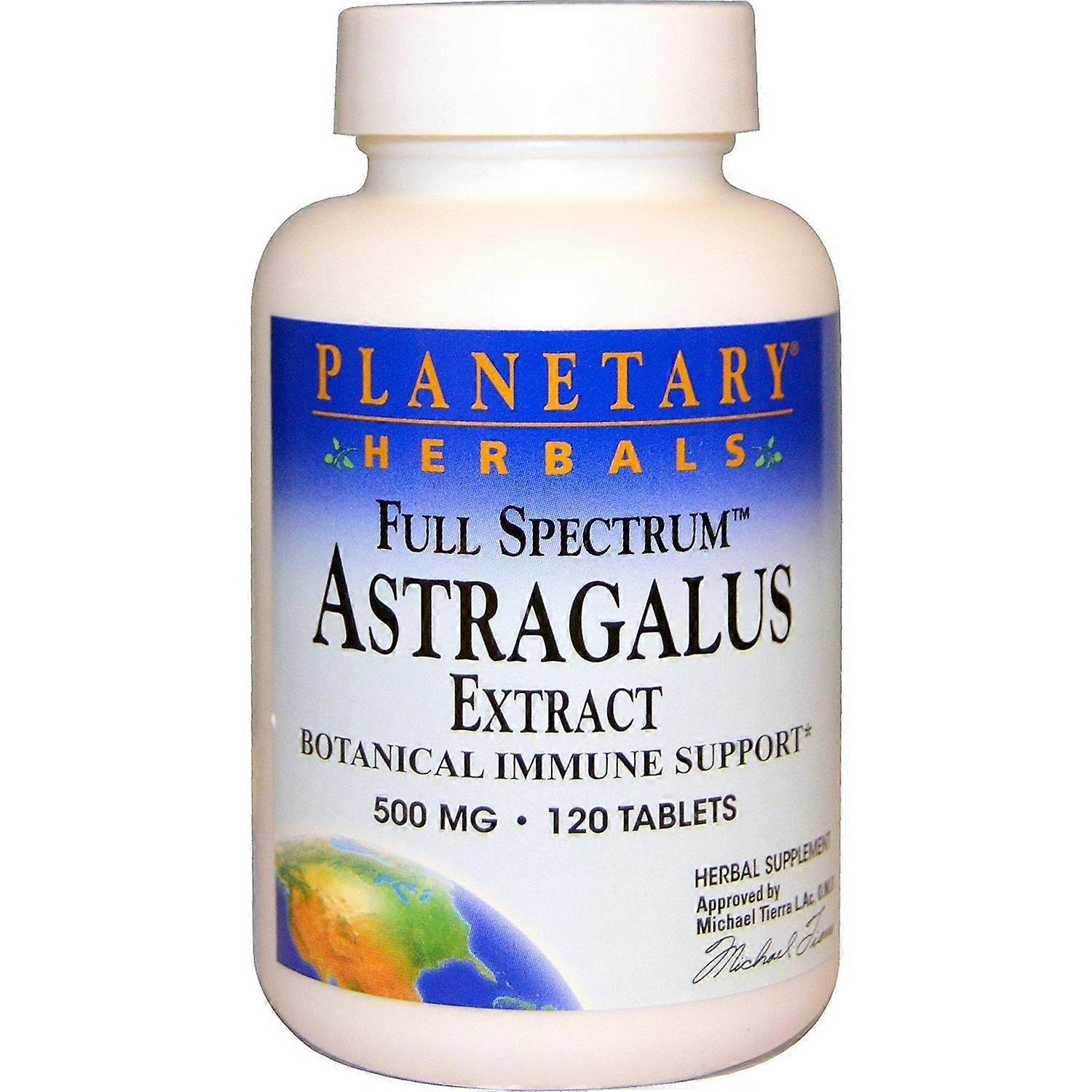 Planetary Herbals, Full Spectrum™ Astragalus Extract, 120 Tablets