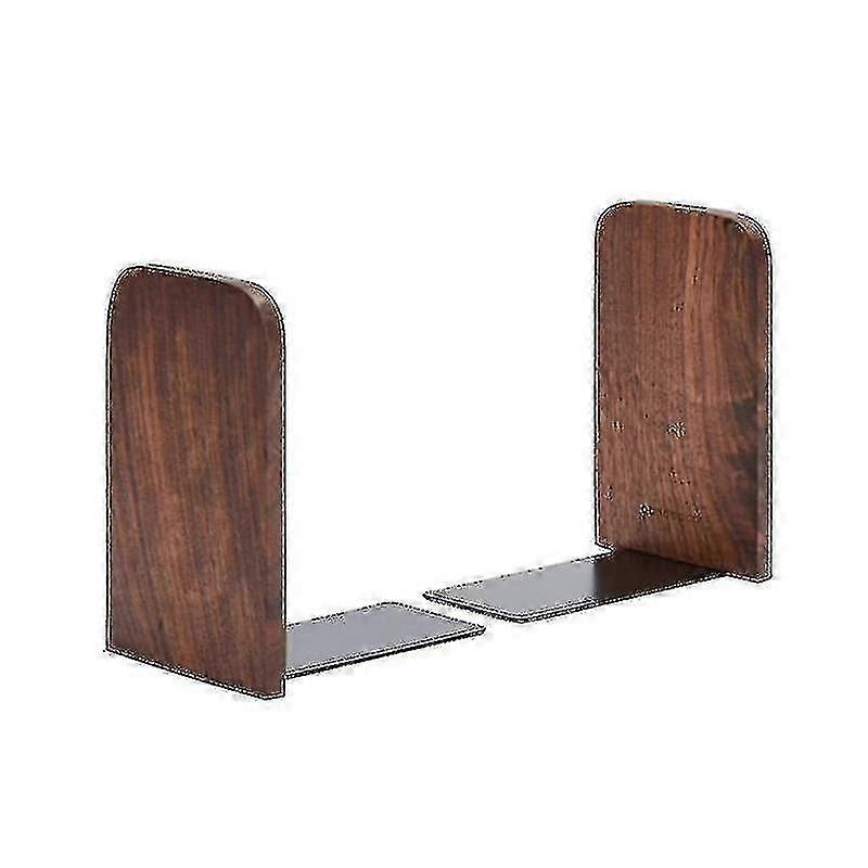 Simple Book Stand On Desk, Student Desktop Book Splint, Walnut Square Corner Trumpet (2 Pieces)