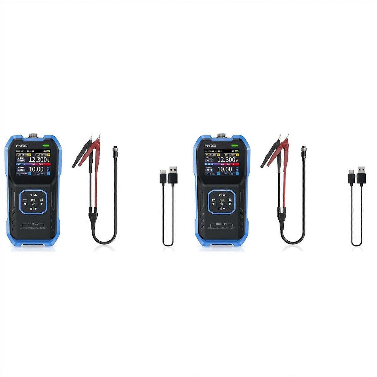 2X -10 Battery Voltage Internal Resistance Tester 18650 AC Acid Lithium Lead Car Battery Capacitor T