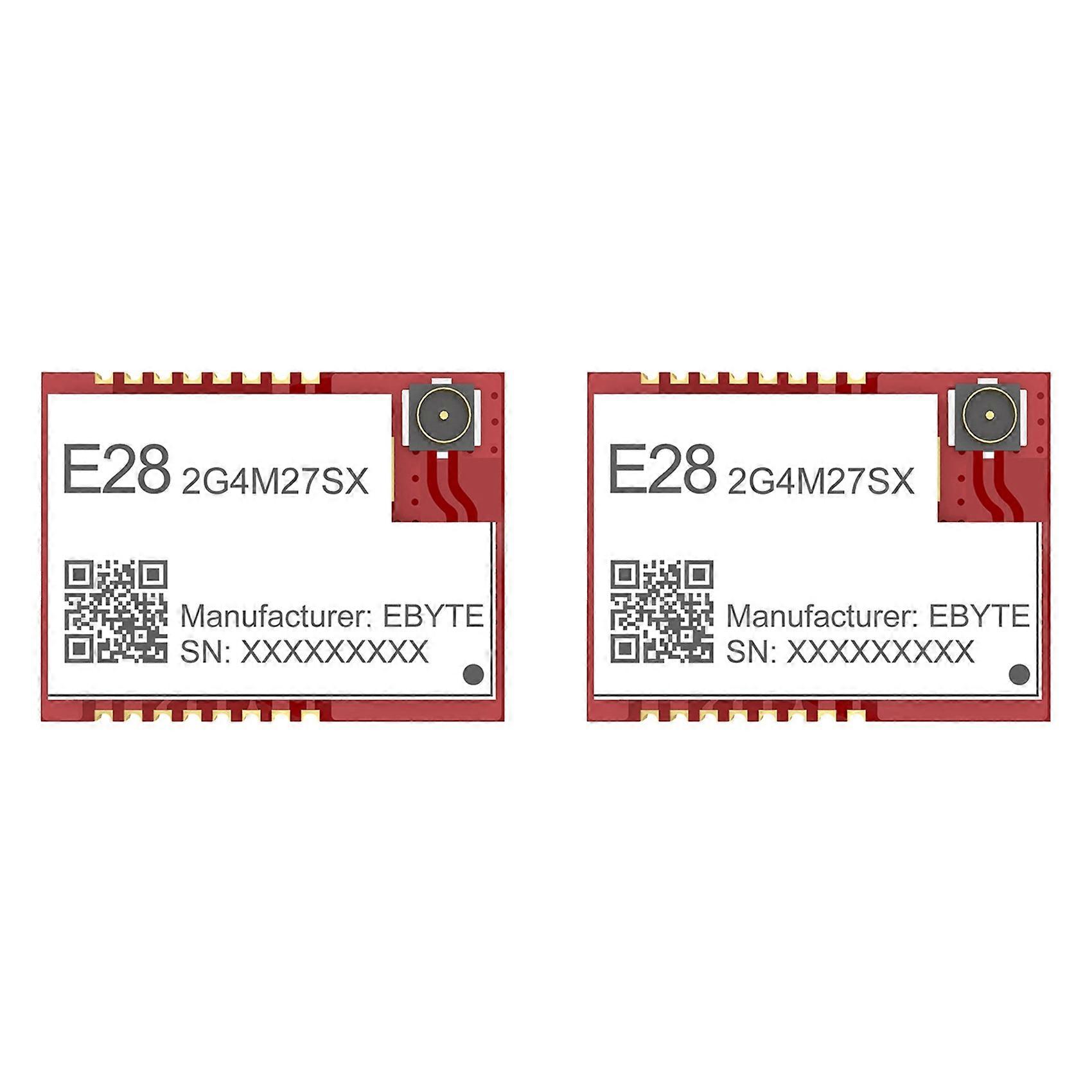 2X SX1280 Wireless RF Module CDSENET E28-2G4M27SX 27Dbm 8KM Compatible High Speed Lora SMD IPEX PA+LNA GFSK FLRC