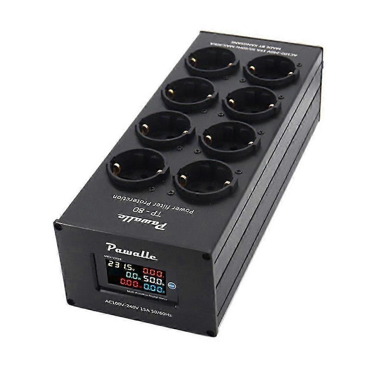TP80 Power Filter Socket Noise Reduction Overload Protection Multi-Function Display Audio Amplifie