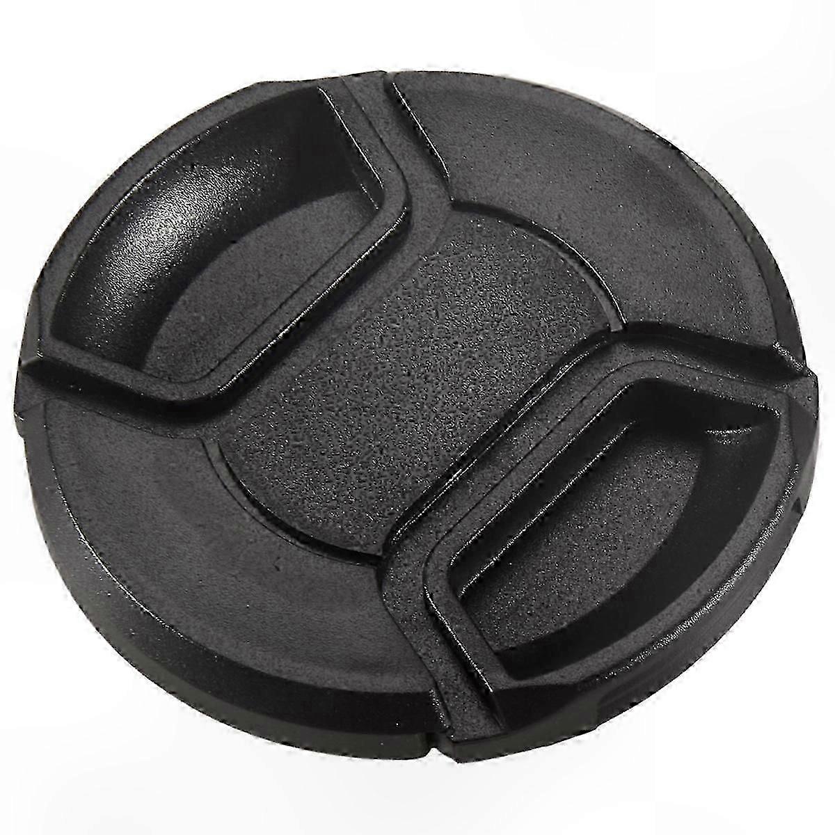 62mm Black Front Pinch Lens Cap for Mirrorless Cameras