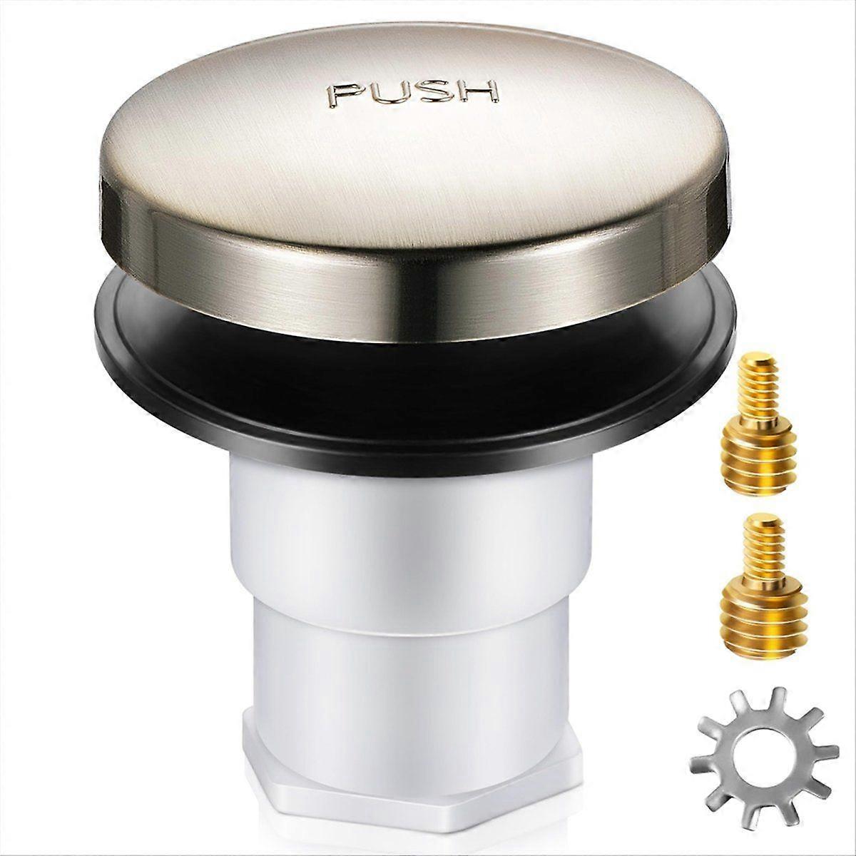 Bathtub Up Drain Stopper,with 3/8in,5/16in Thread Studs and Star Shape Lock Washer, Tip Toe Shower