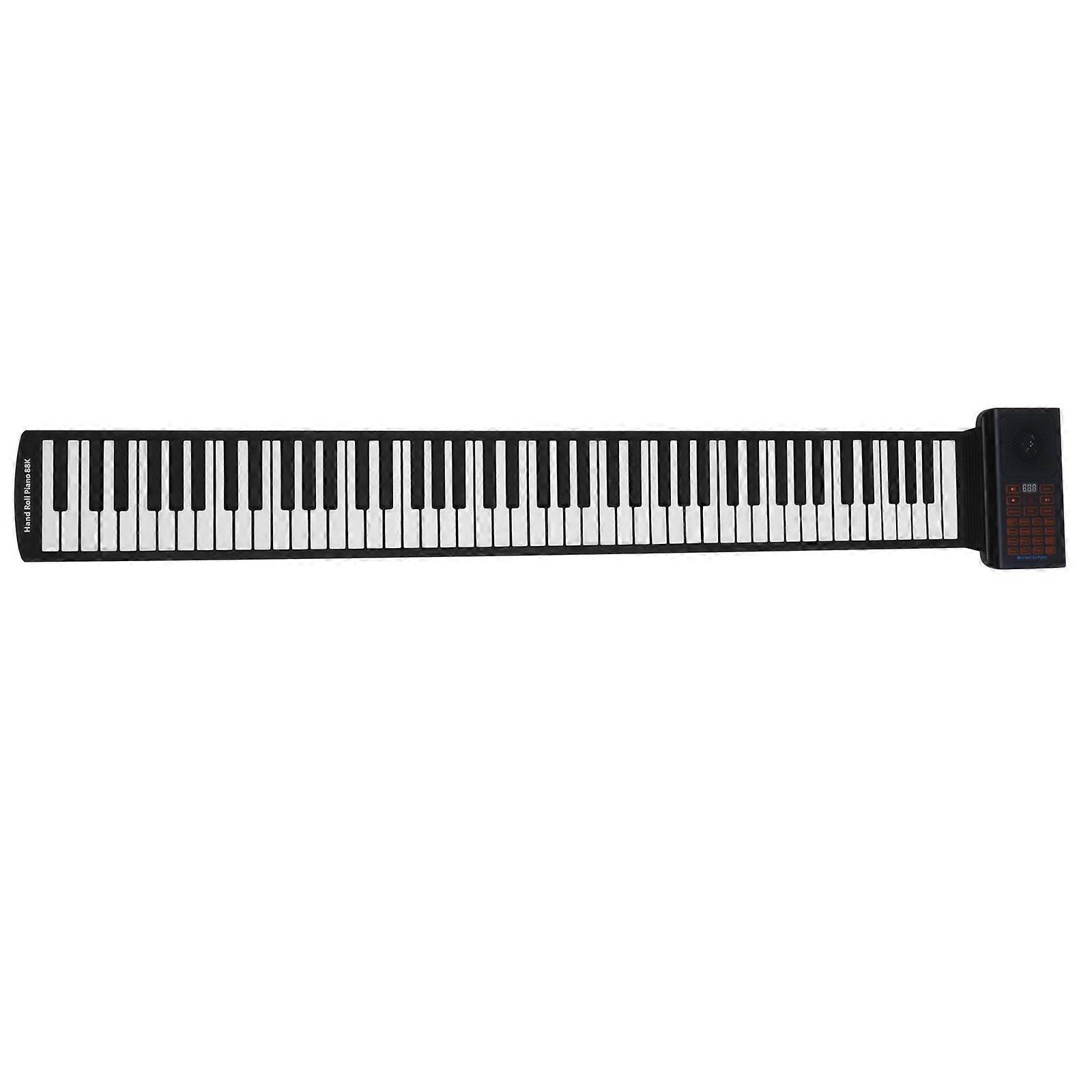 88 Keys Foldable Piano Portable Rechargeable Hand Rolled Electronic Piano
