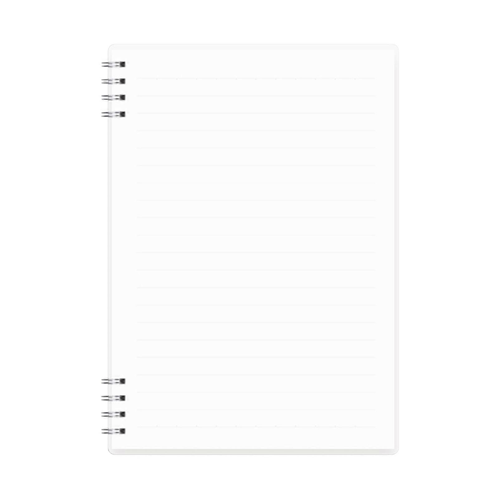 WRKEKC Notebook Coil Book A5 Horizontal Notebook 8-hole Hand Thickened Office Learning Notebook White