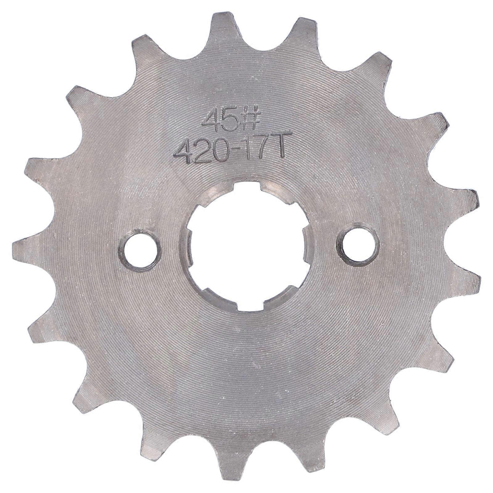 420 17T 0.8in Drive Front Counter Sprocket for 110cc 125cc 150cc Chinese Pit Bikes ATVs
