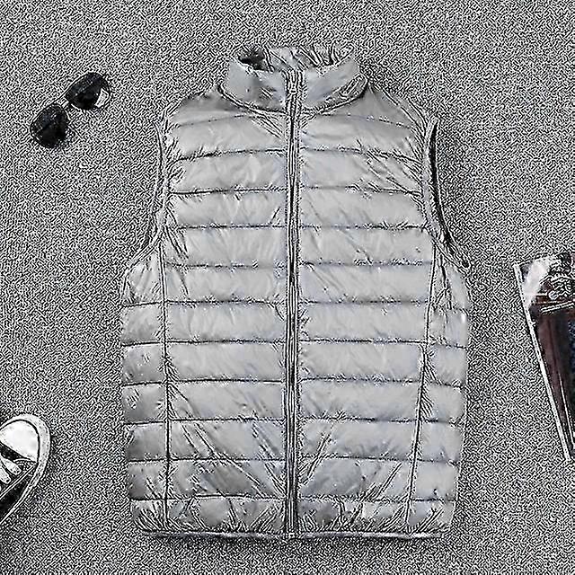 Autumn Winter Men Duck Down Vest 2023 Coat Ultralight Sleeveless Puffer Vest Jacket Ultra Thin Lightweight Down Jacket Waistcoat