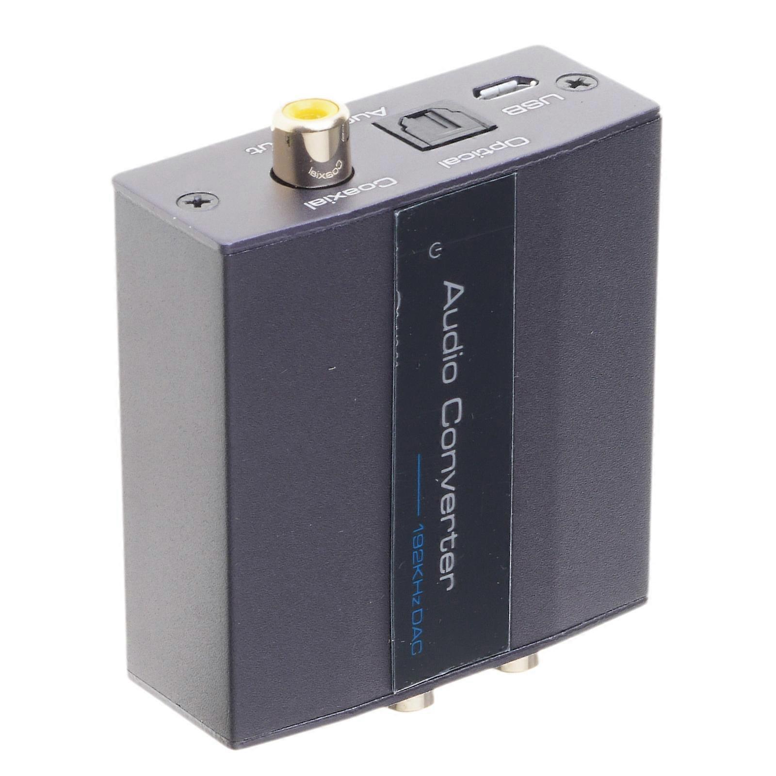 Digital Coaxial to Analog Auditory Converter 192kHz  Enhances Home Auditory Experience Multicolor